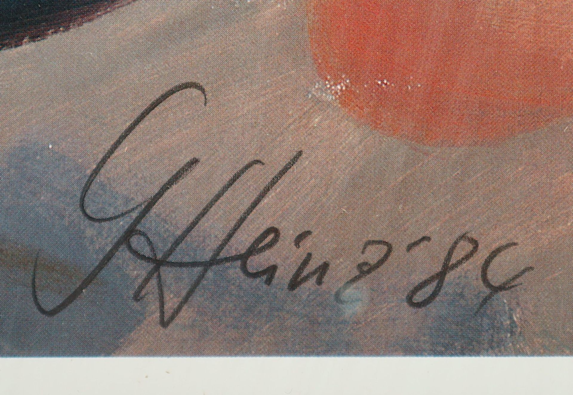 HEINZ, G. "Paar", Gouache/Papier, R. - Bild 3 aus 3