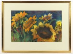 Moderner Künstler, "Sonnenblumen", R.