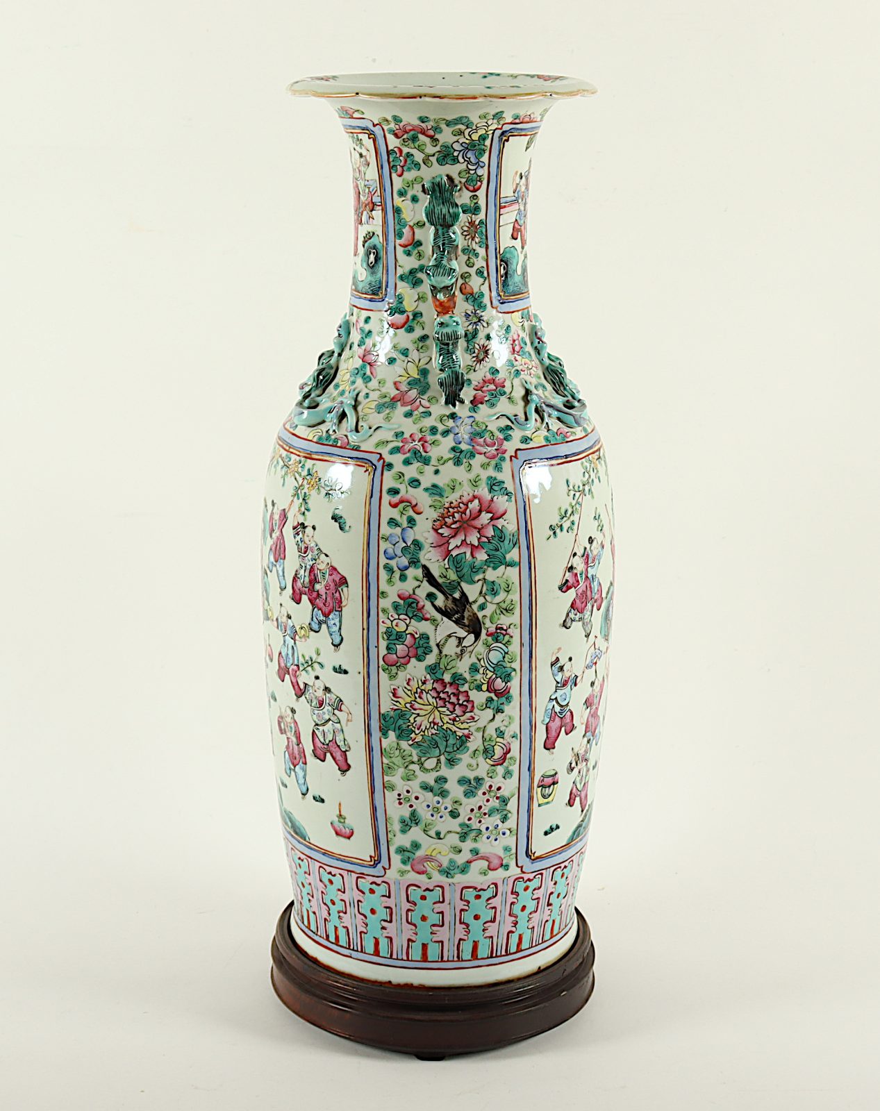 Vase, auf Holzsockel, China - Image 4 of 7