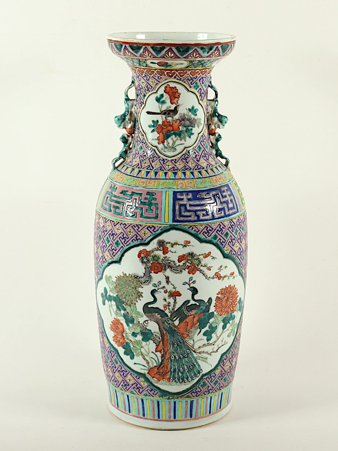 Vase, Porzellan, famille rose, China