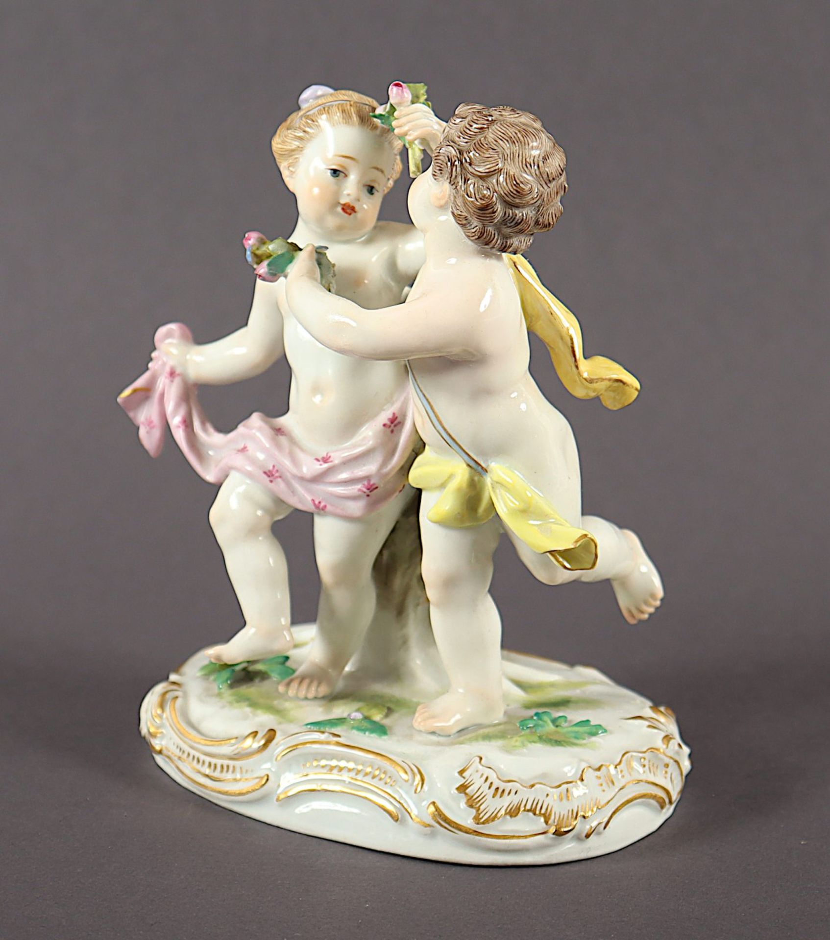 Amorettengruppe, Kaendler, Meissen, E.19.Jh. - Bild 2 aus 5