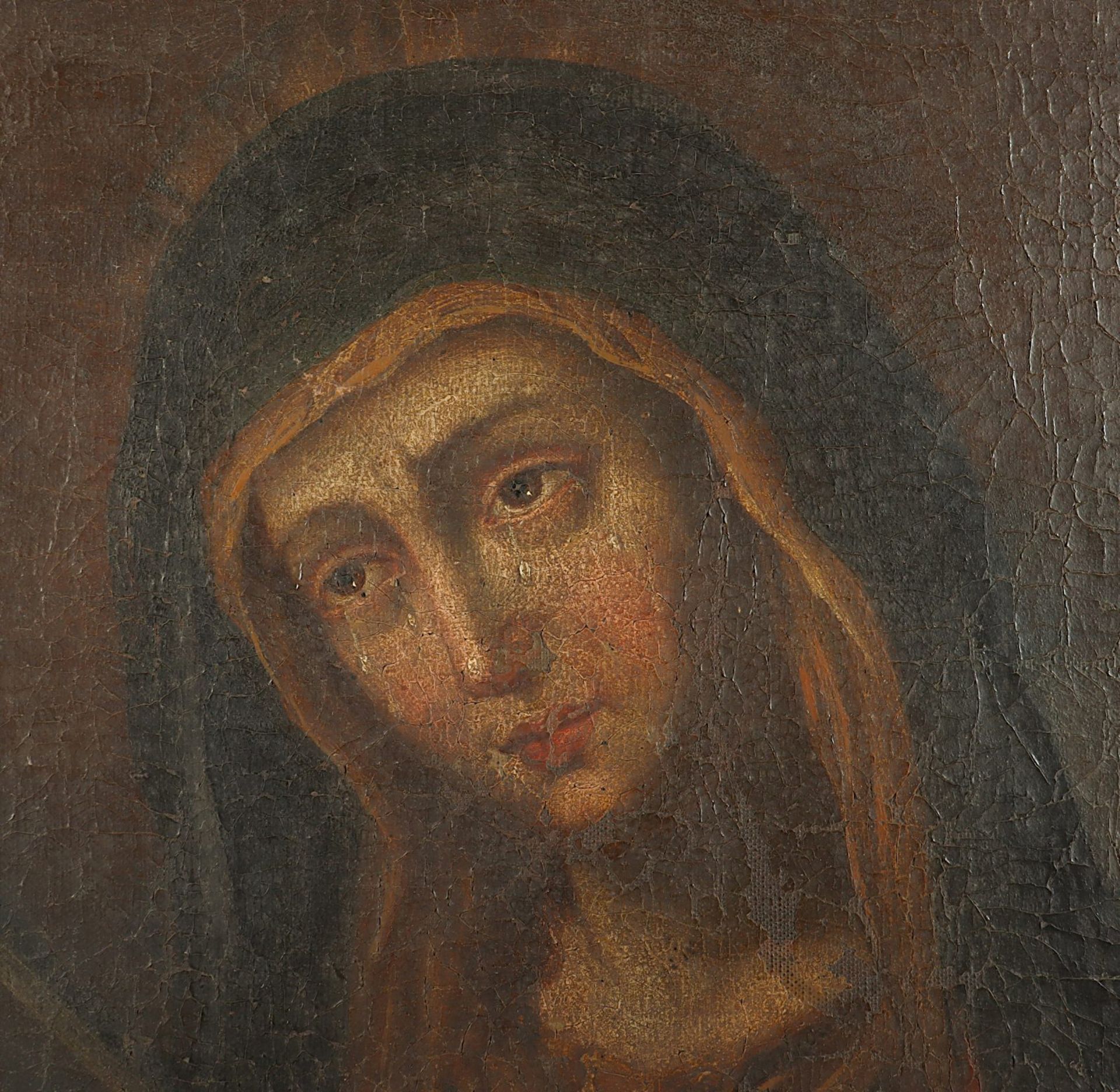 SAKRALMALER DES 18.JH., "Mater Dolorosa", R. - Image 3 of 4