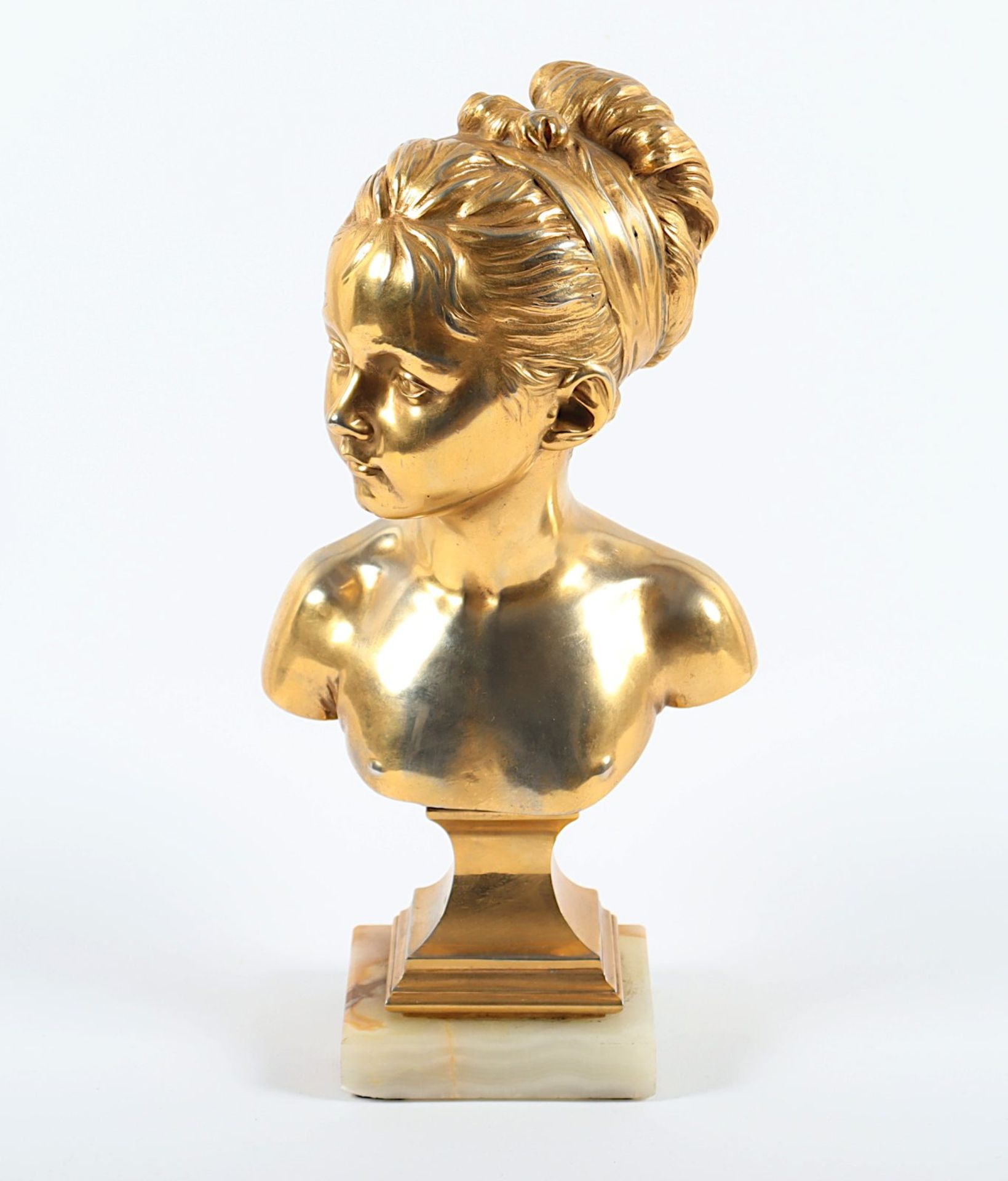 Houdon, Büste "Louise Brogniart", Bronze - Bild 2 aus 4