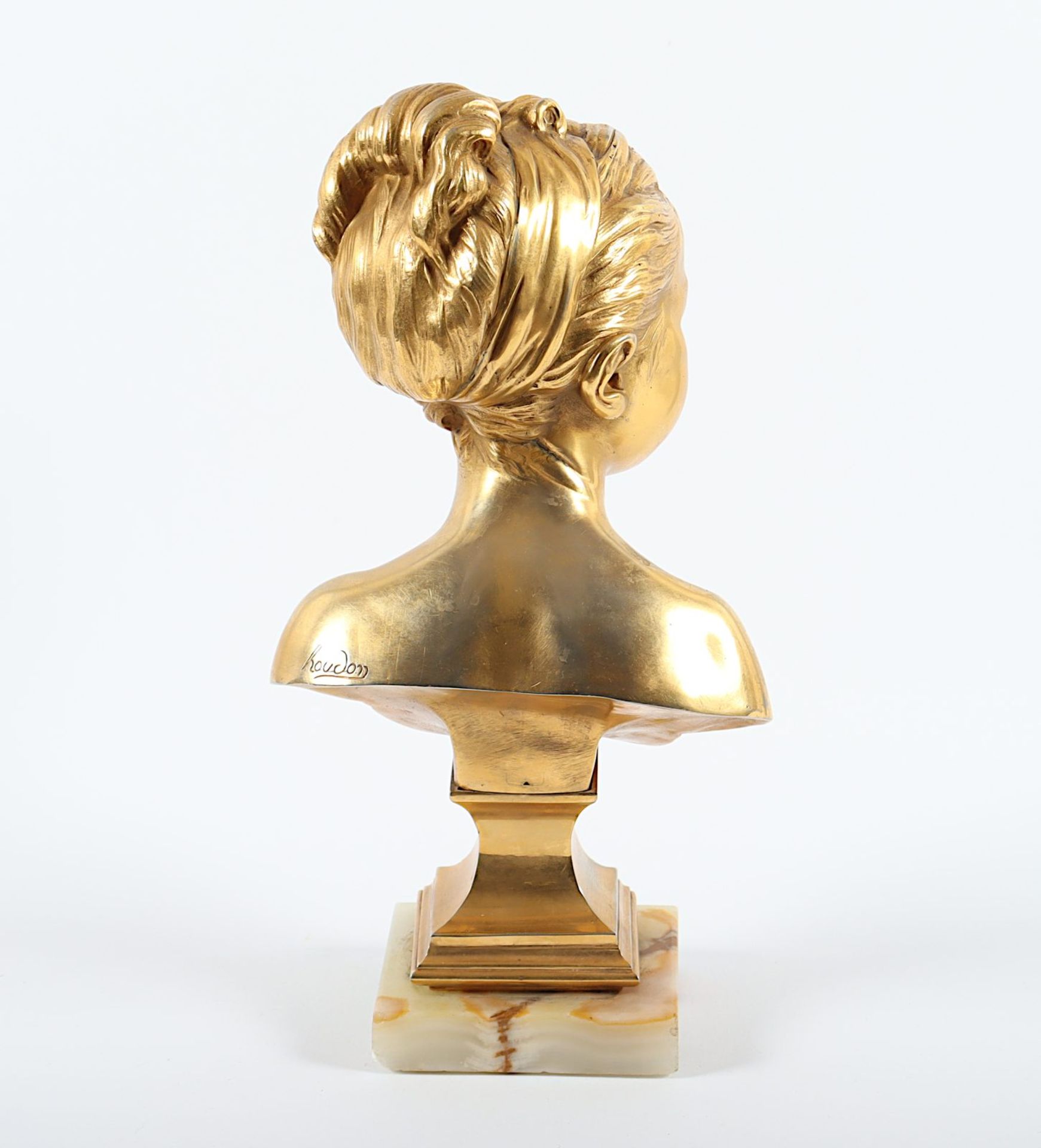 Houdon, Büste "Louise Brogniart", Bronze - Bild 3 aus 4