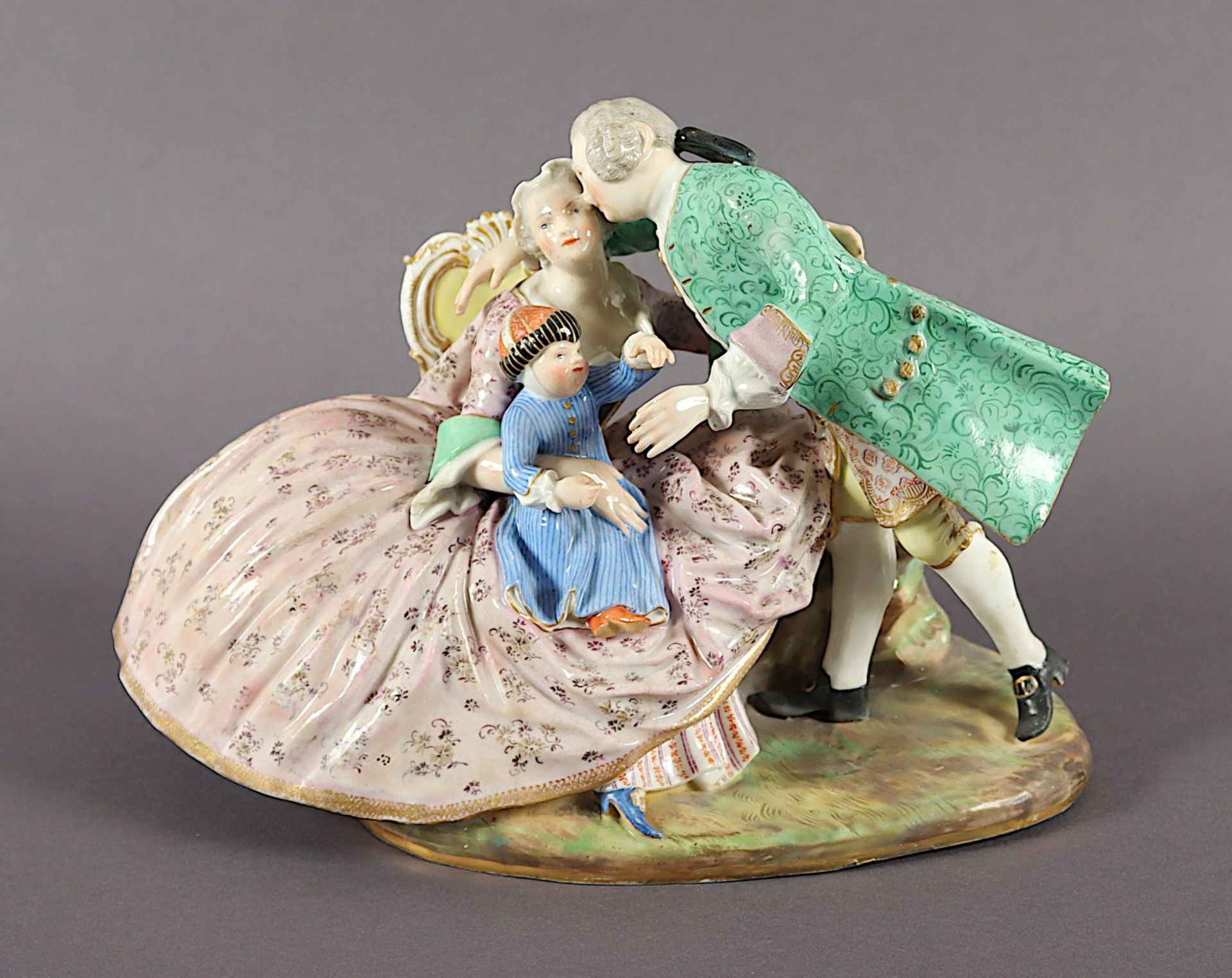 Gruppe "Die glückliche Familie", Kaendler, Meissen, 19.Jh.