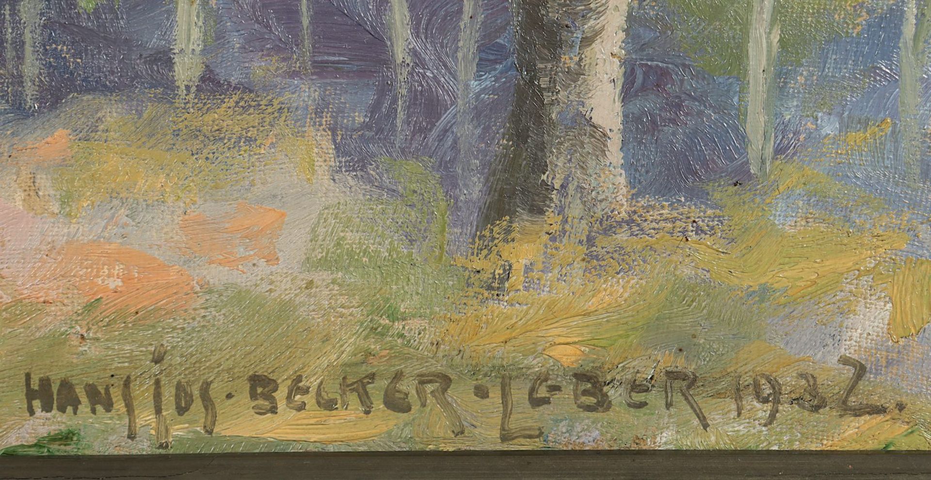 Becker-Leber, Hans- Josef, "Landschaft", R. - Image 3 of 4