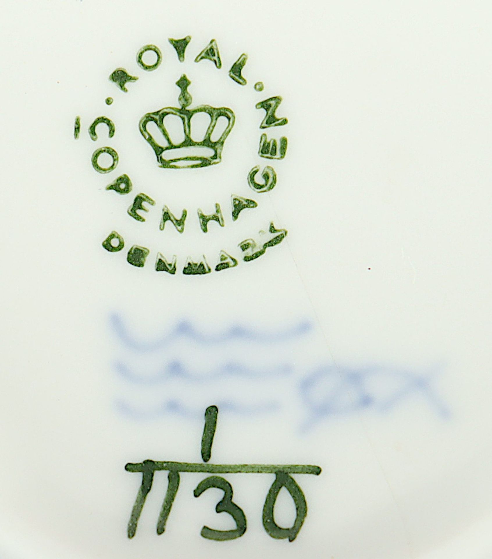 sechs Teetassen mit Untertassen, Musselmalet, Halbspitze Royal, ROYAL COPENHAGEN - Image 3 of 3