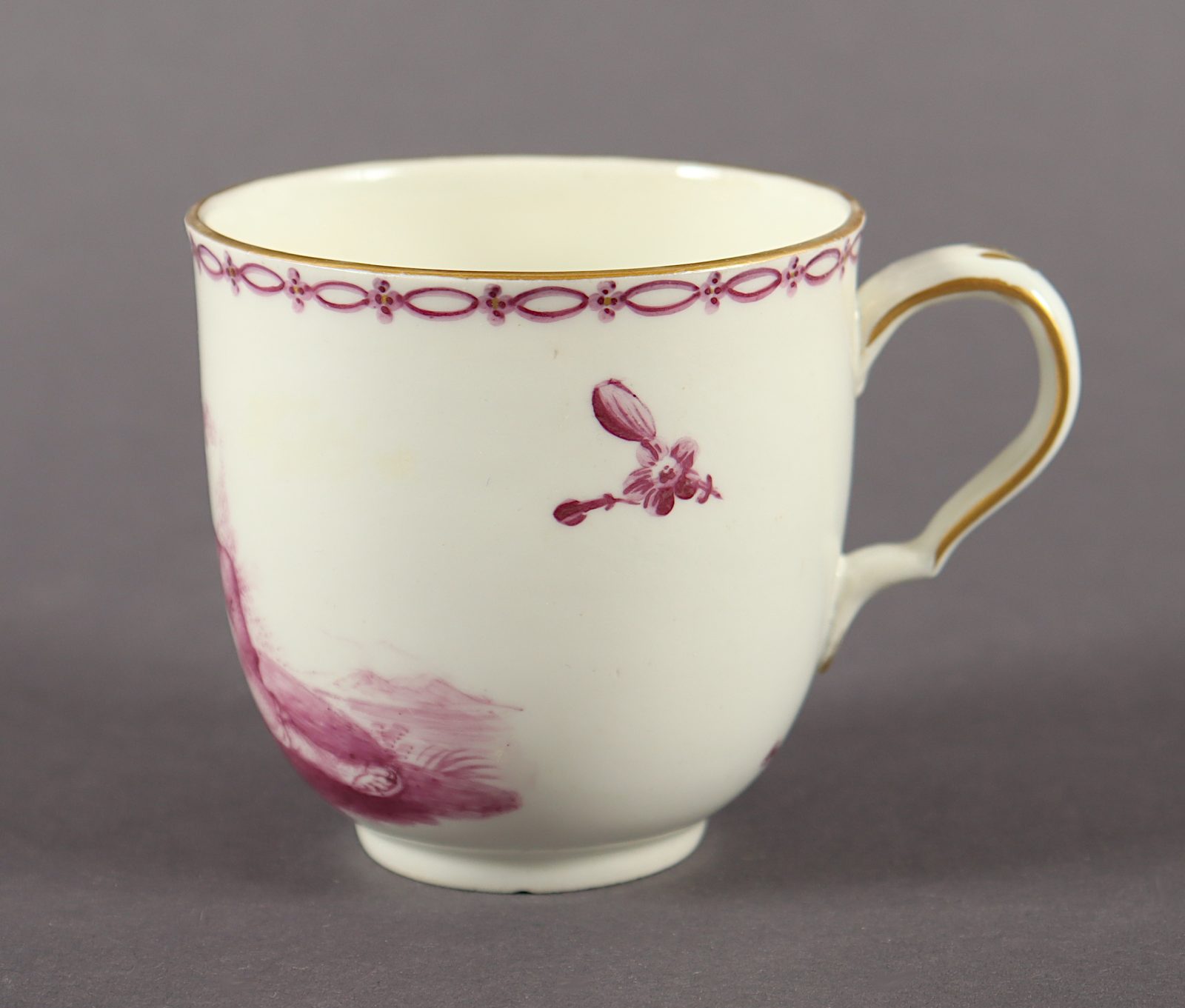 Tasse, Purpurcamaieu, Frankenthal, 1762-1794 - Image 2 of 3