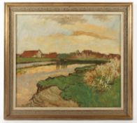 SCHAUTEN, Hermann (1905-1974), "Niederrheinische Landschaft", R.