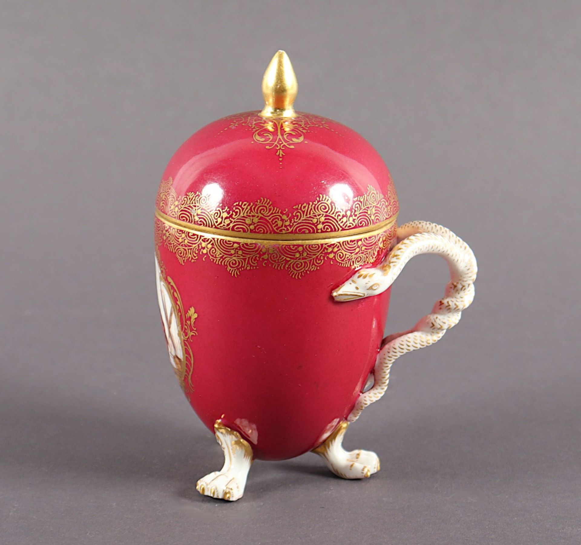 Deckeltasse, MEISSEN, 19.Jh. - Image 2 of 4