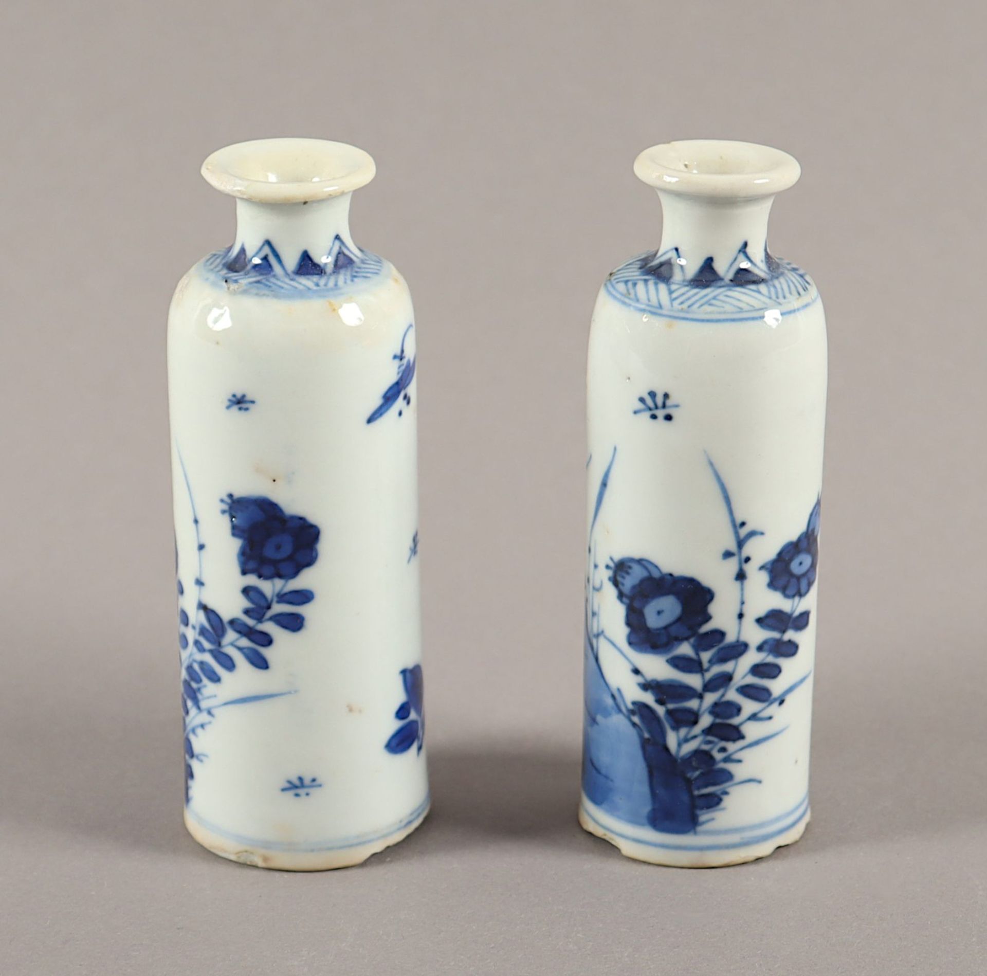 Paar Snuff Bottle, blau-weiß, China, Kangxi - Image 2 of 5