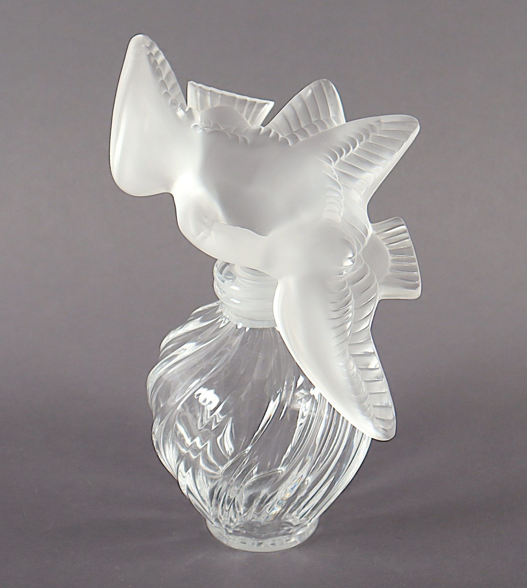 Flacon mit Taubenpaar, Glas, Lalique - Image 2 of 4