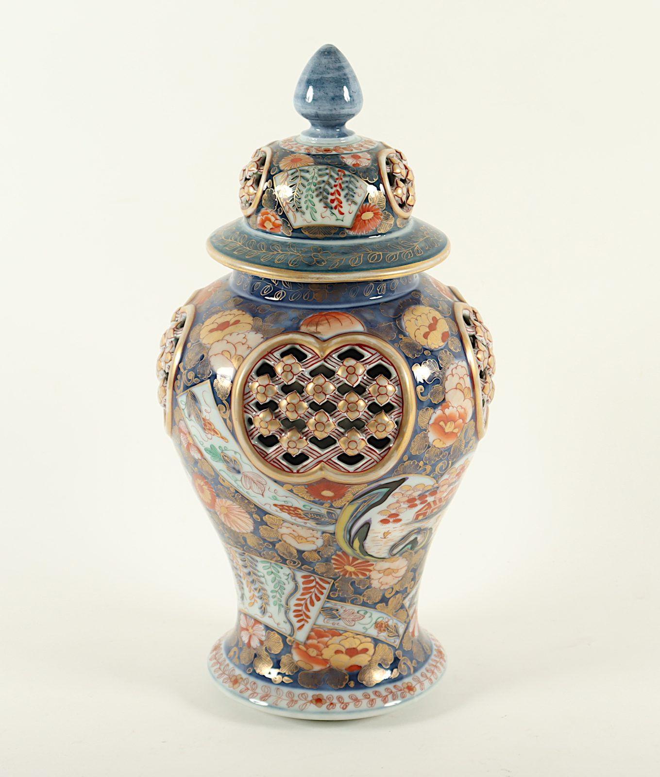 IMARI-DECKELVASE, wohl DELFT - Image 2 of 6