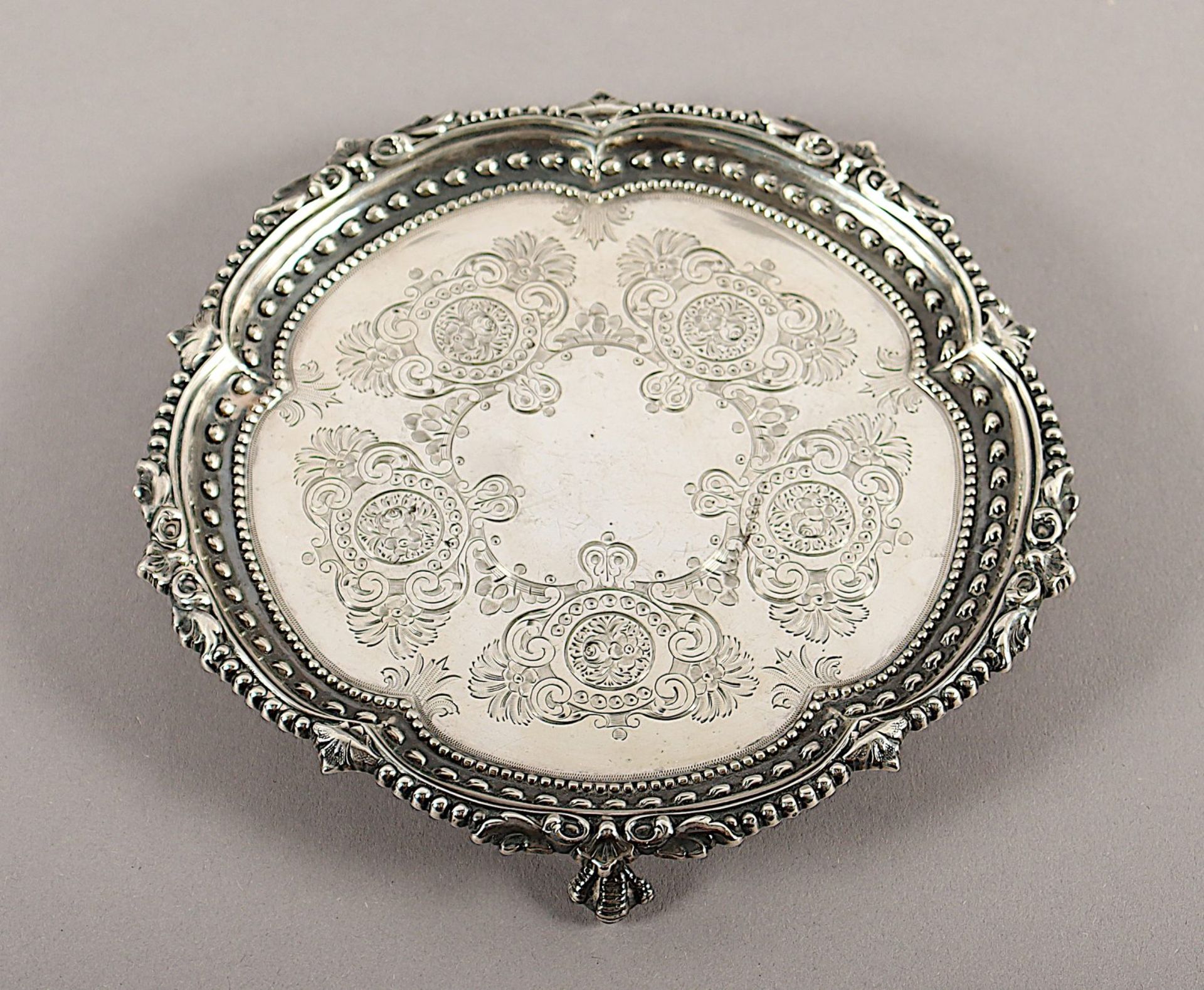 Salver, 925/ooo, LONDON, 1904