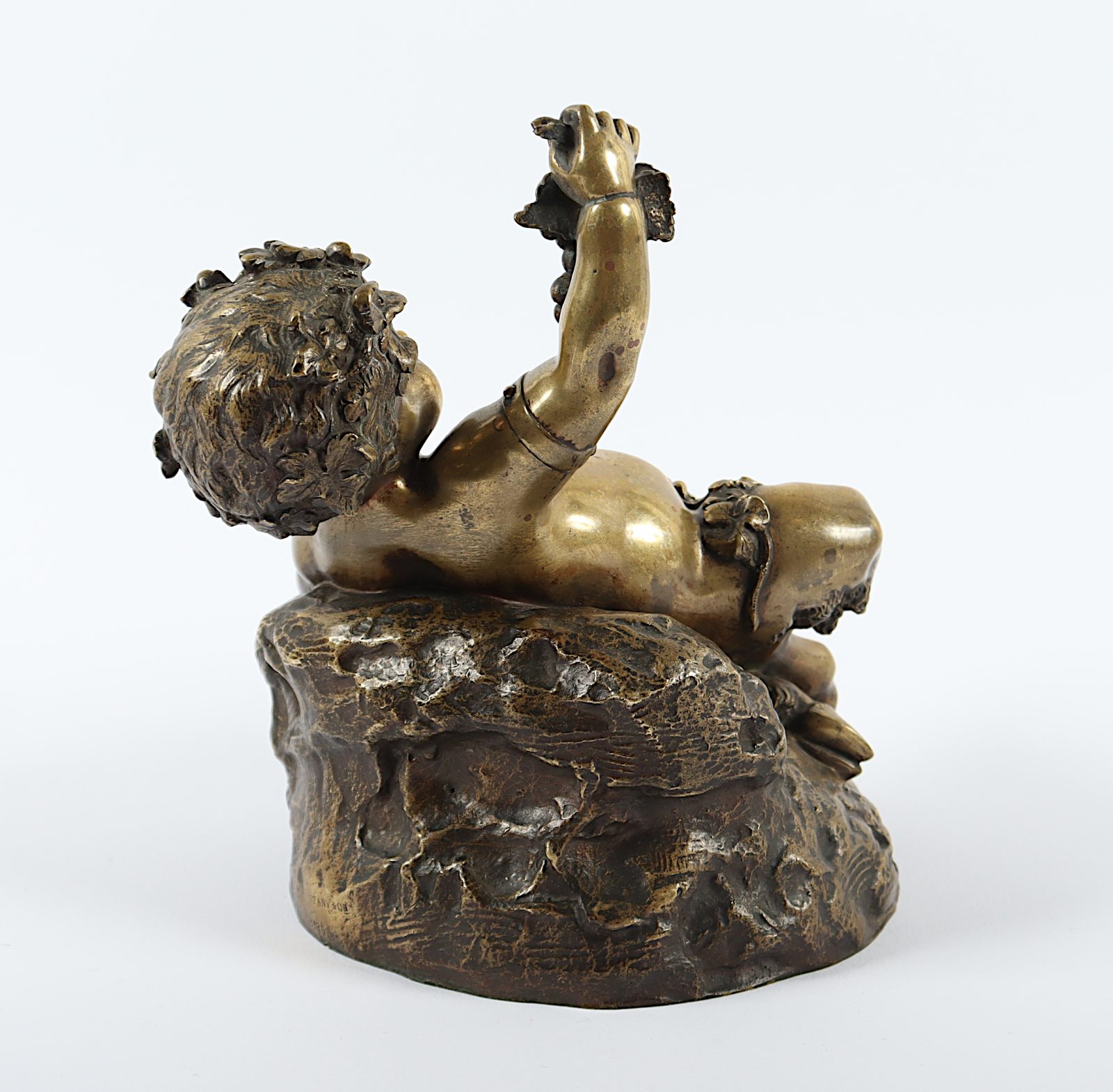 Kley, Louis, "Bacchus Kind", Tiffany & Co. Marke, Bronze - Image 3 of 5