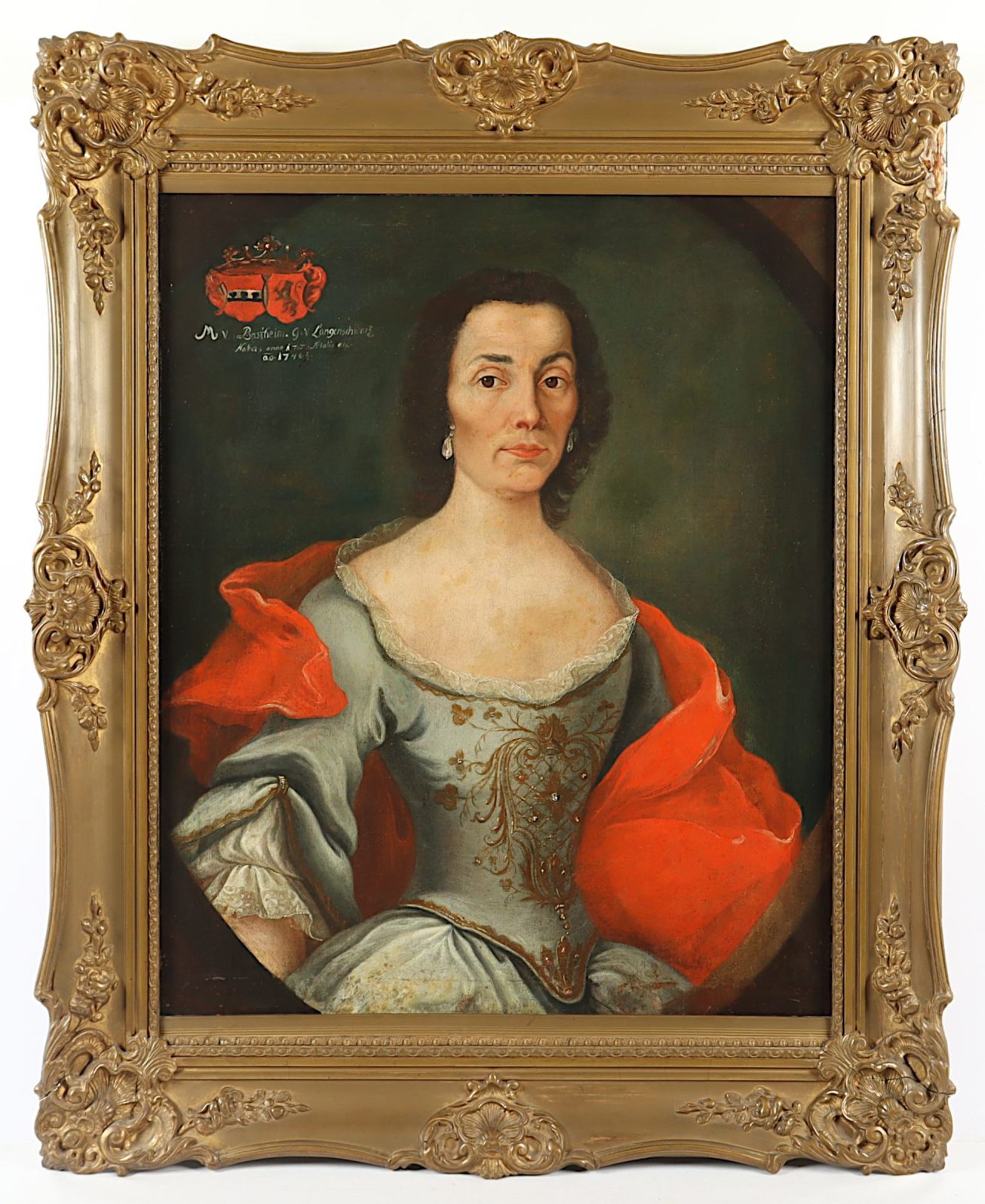 PORTRAITMALER DES 18.JH., "Bildnis der Anna Maria Veronika von Bastheim", R.