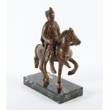 Karl der Große zu Pferde, Bronze, 20.Jh.