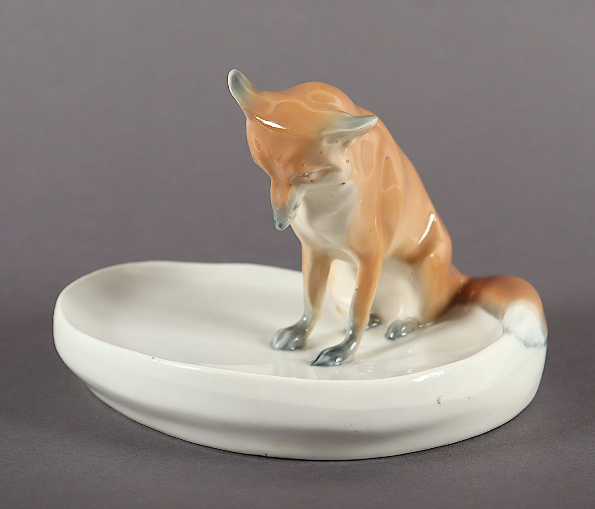 Schale mit Fuchs, Walther, Meissen, vor 1924