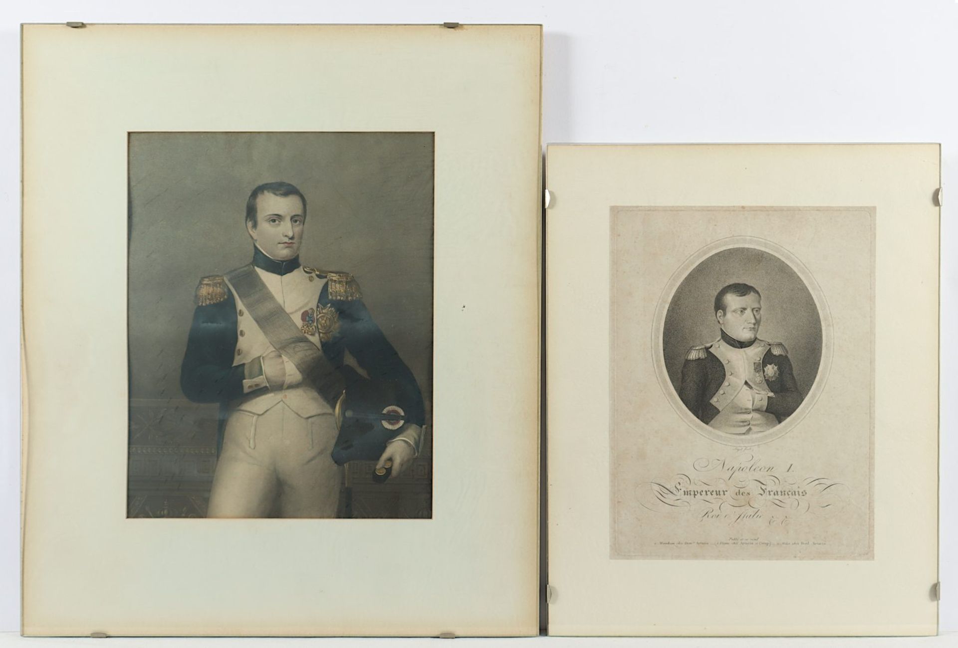 zwei Stiche Napoleon, R.