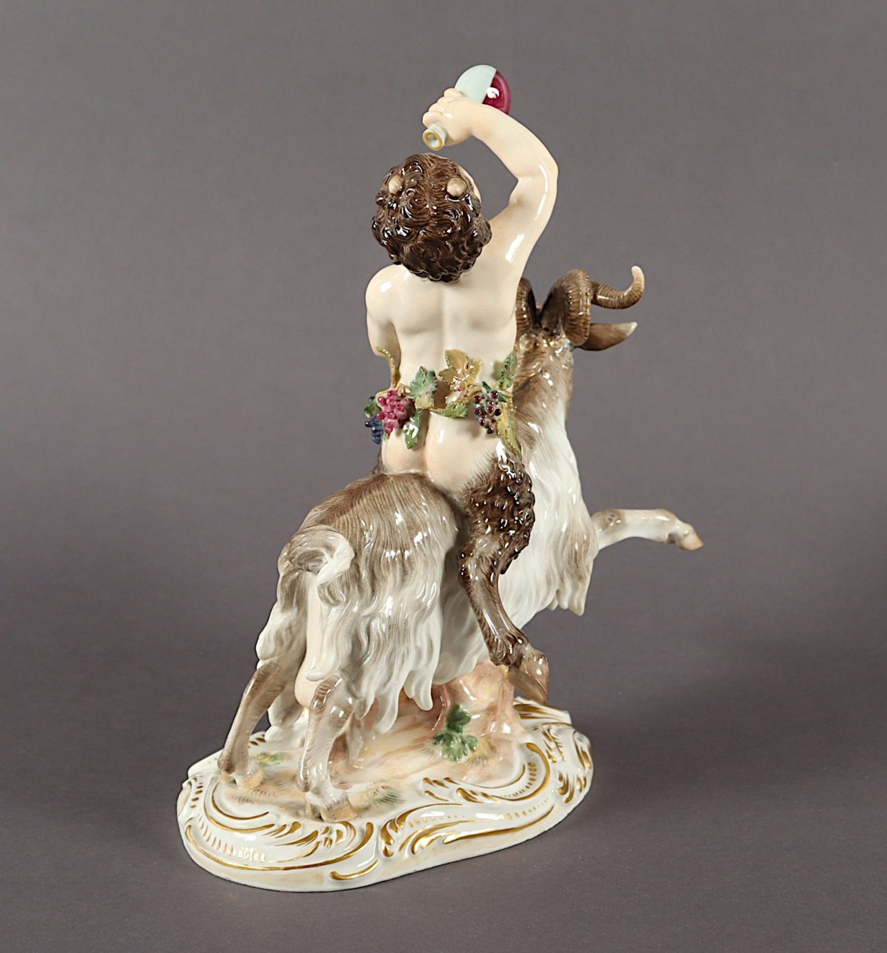 Satyrgruppe, Kaendler, Meissen, E.19.Jh. - Bild 4 aus 5