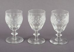 drei Gläser, BACCARAT, E.19.Jh.