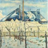 BÄRENFÄNGER, Karl (1888-1947), "Winterliche Industrielandschaft", ungerahmt