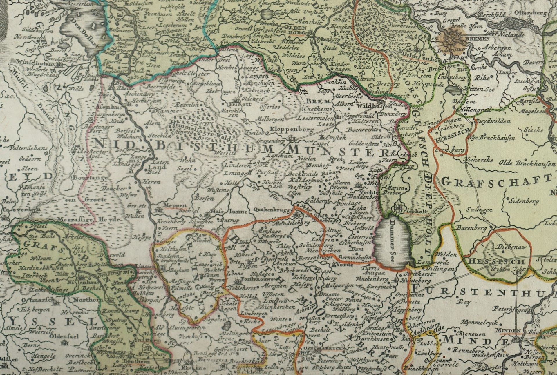 Circuli Westphaliae, Kupferstichkarte, R. - Image 2 of 2