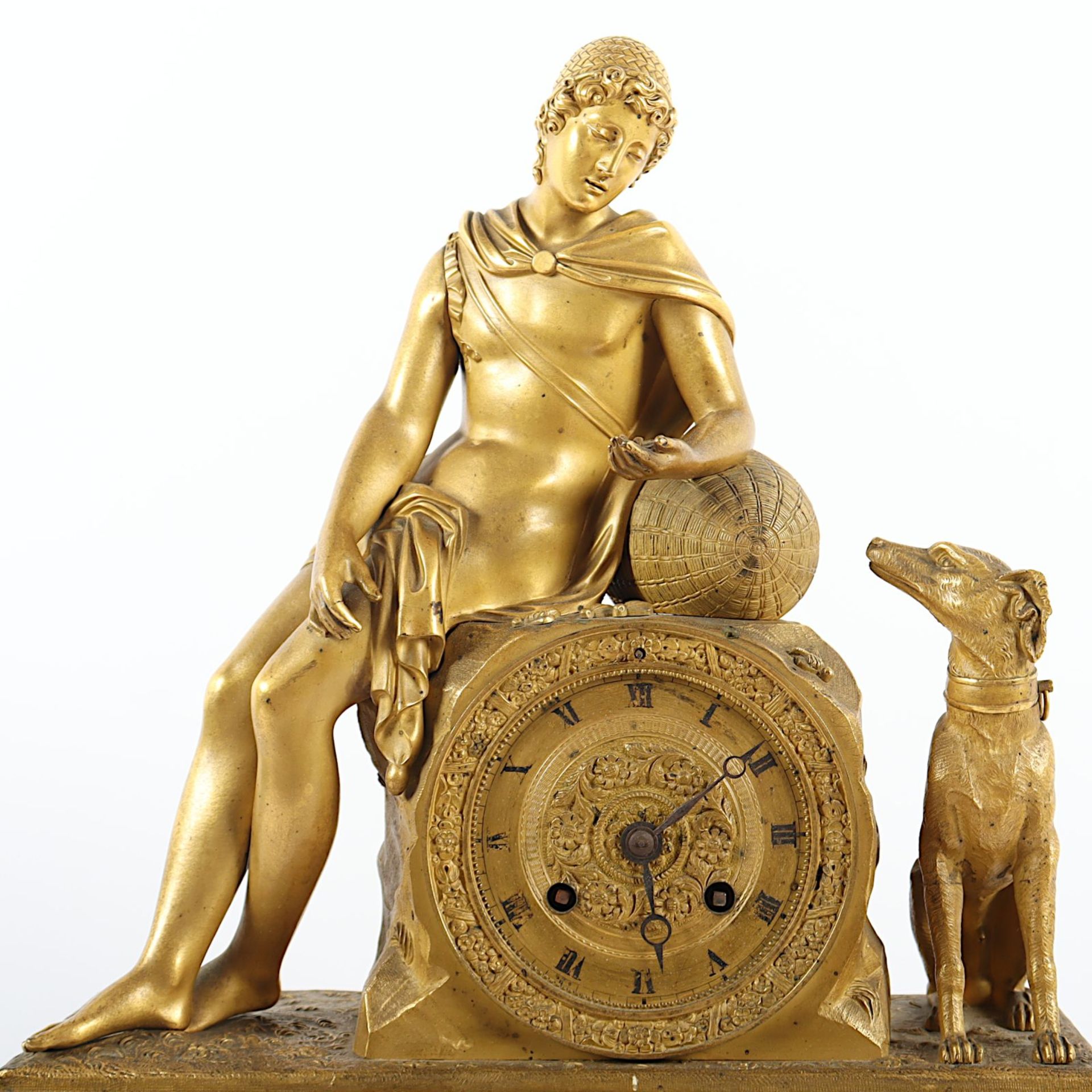 Figurenpendule, Bronze, FRANKREICH, um 1840 - Image 3 of 4