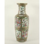 große Vase, Porzellan, Kanton-Stil, CHINA, 19.Jh.