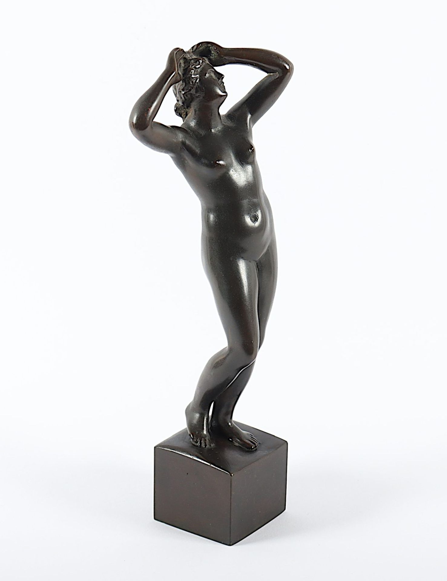 Stehender weiblicher Akt, Bronze, um 1930 - Bild 2 aus 4