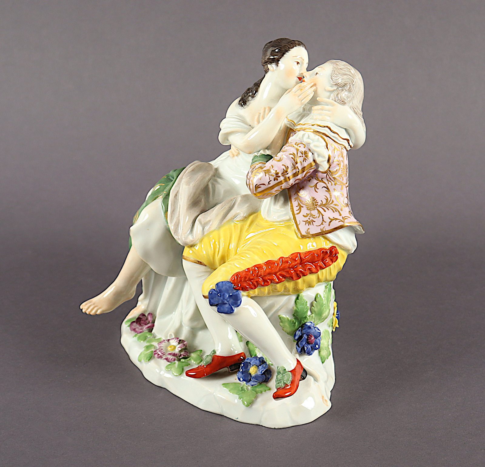 Gruppe "Liebespaar", MEISSEN, Entwurf J. J. KAENDLER, 19.Jh. - Image 2 of 4