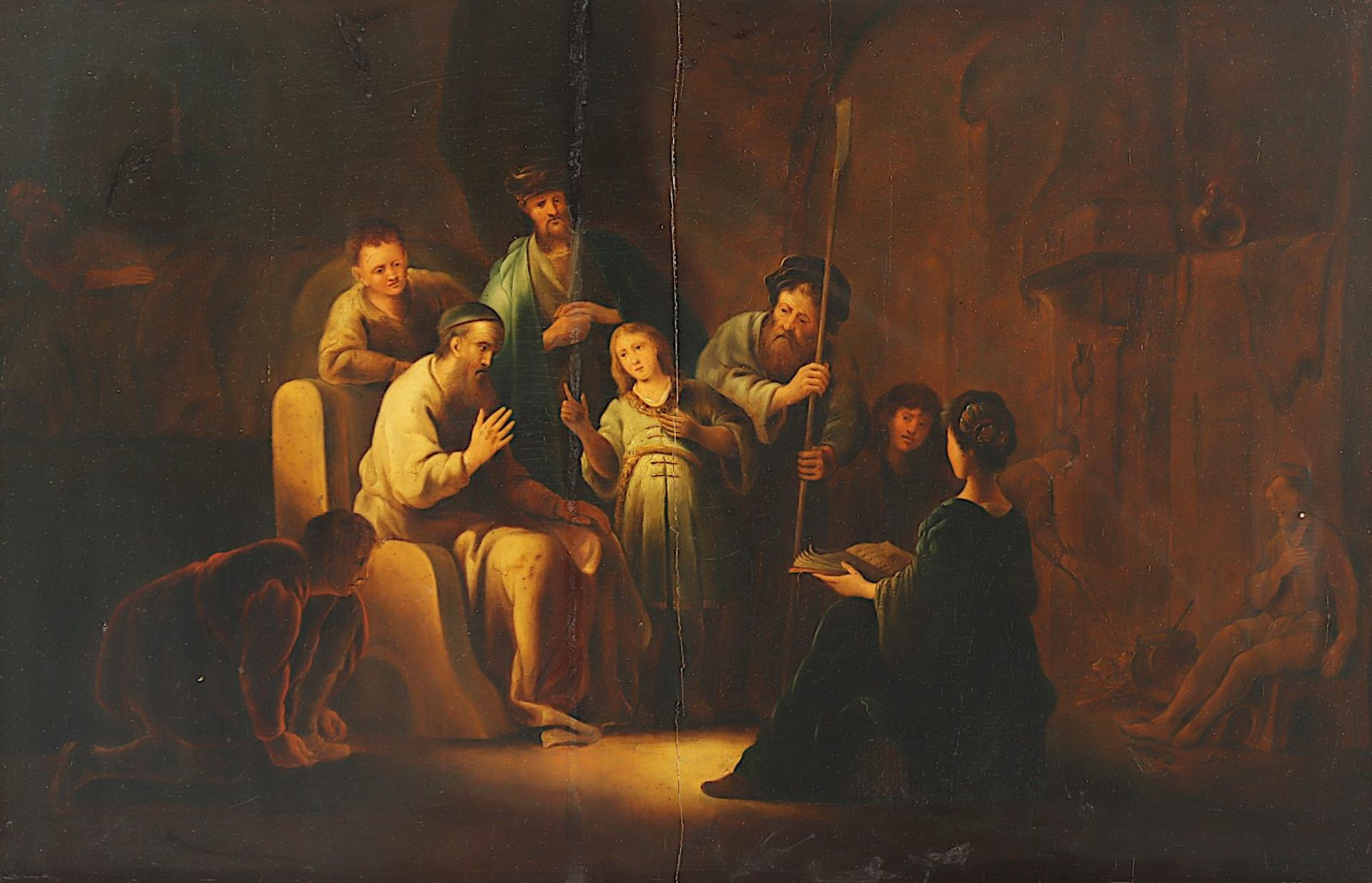 DE WET, Gerrit (1616-1674), Nachfolge/Schule, "Jesus im Tempel", R.