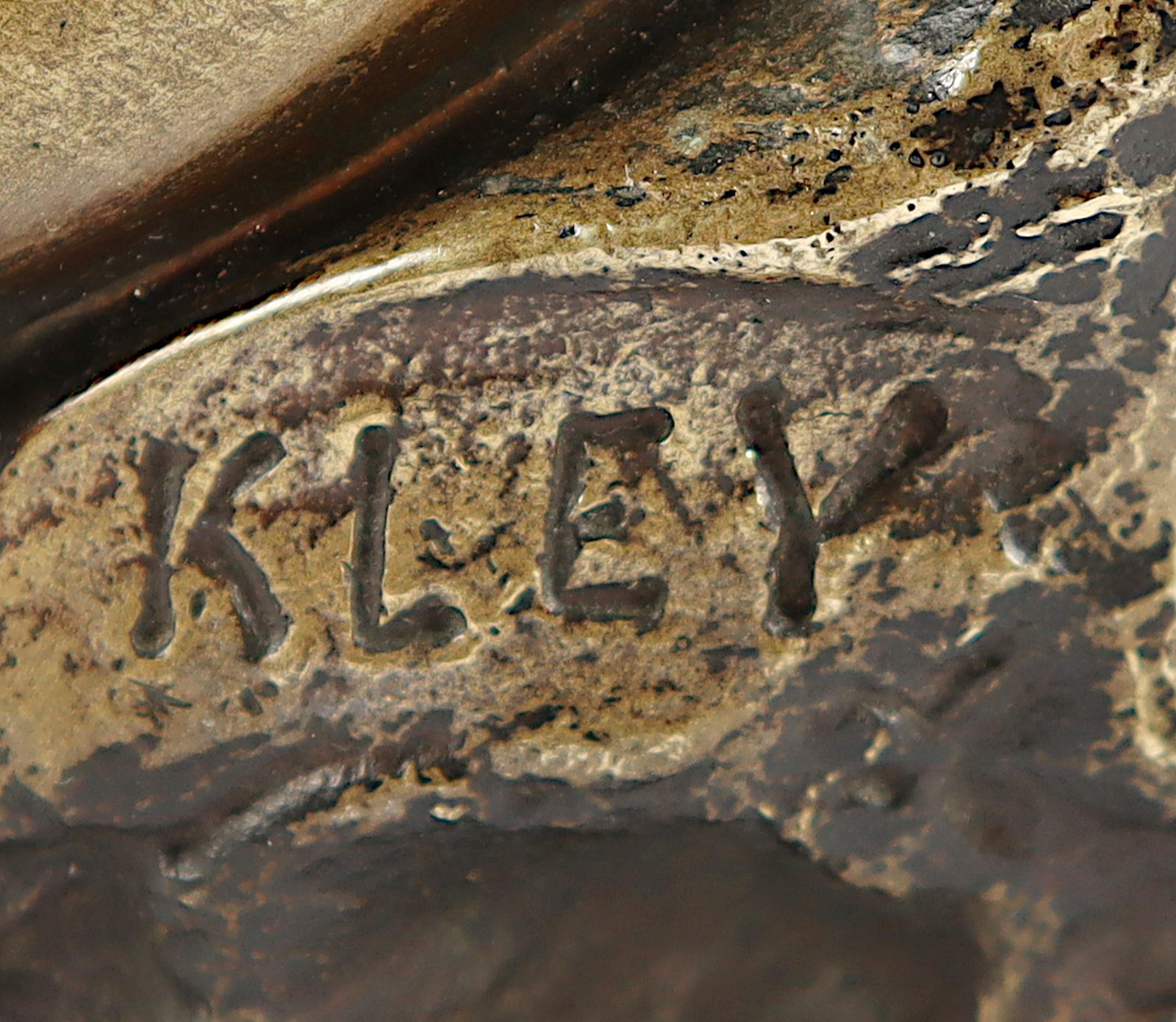 Kley, Louis, "Bacchus Kind", Tiffany & Co. Marke, Bronze - Image 4 of 5