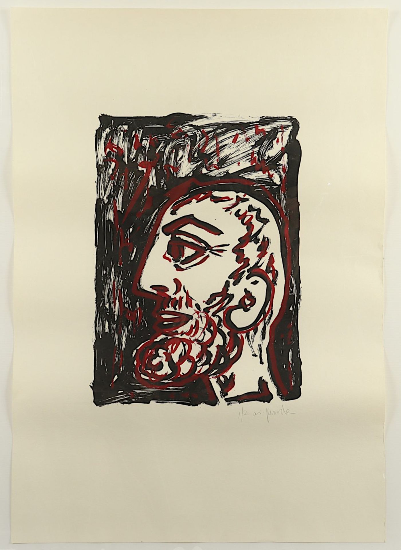 Penck, A.R. Selbstportrait, ungerahmt