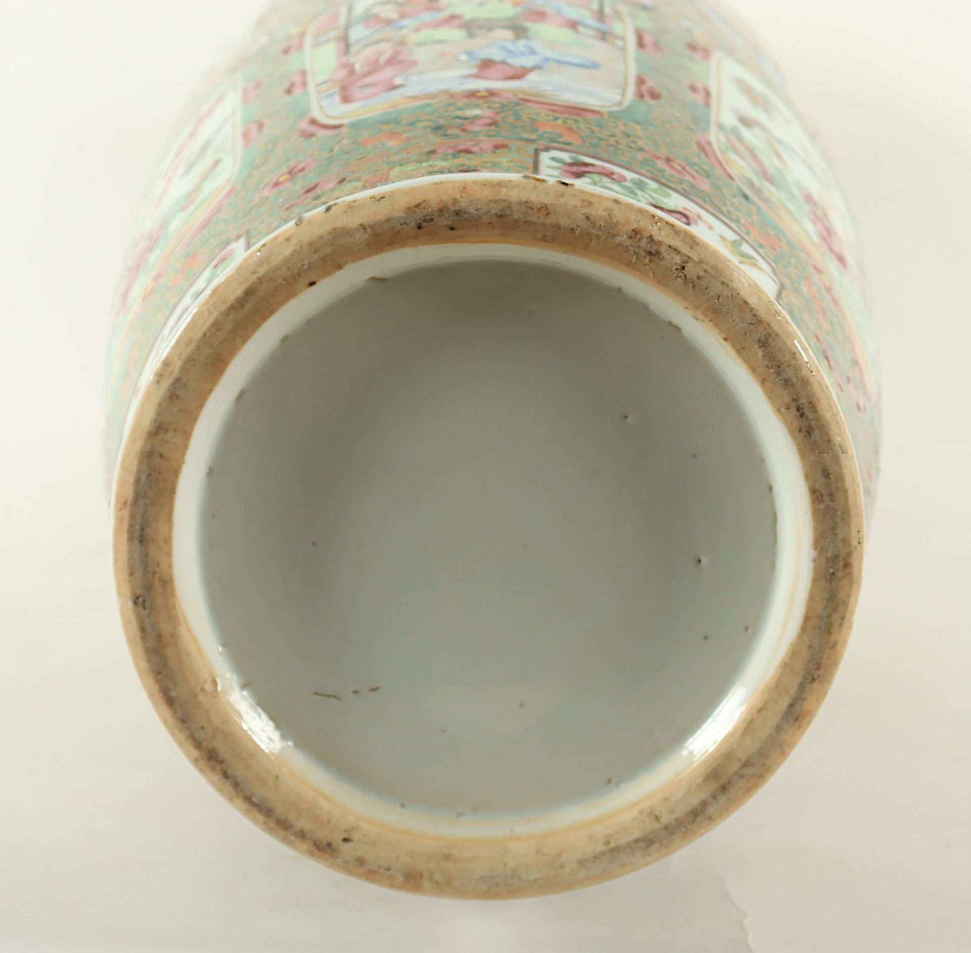 große Vase, Porzellan, Kanton-Stil, CHINA, 19.Jh. - Image 6 of 6