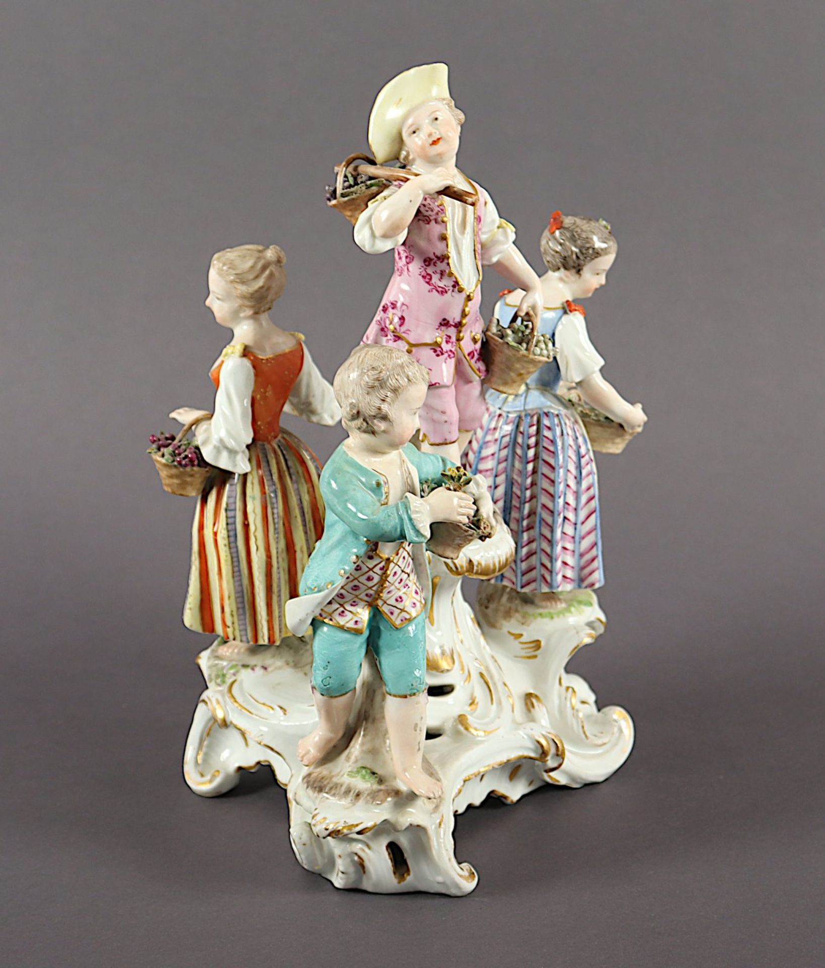 Figurengruppe Gärtnerkinder, Meissen, wohl 18.Jh. - Image 2 of 5