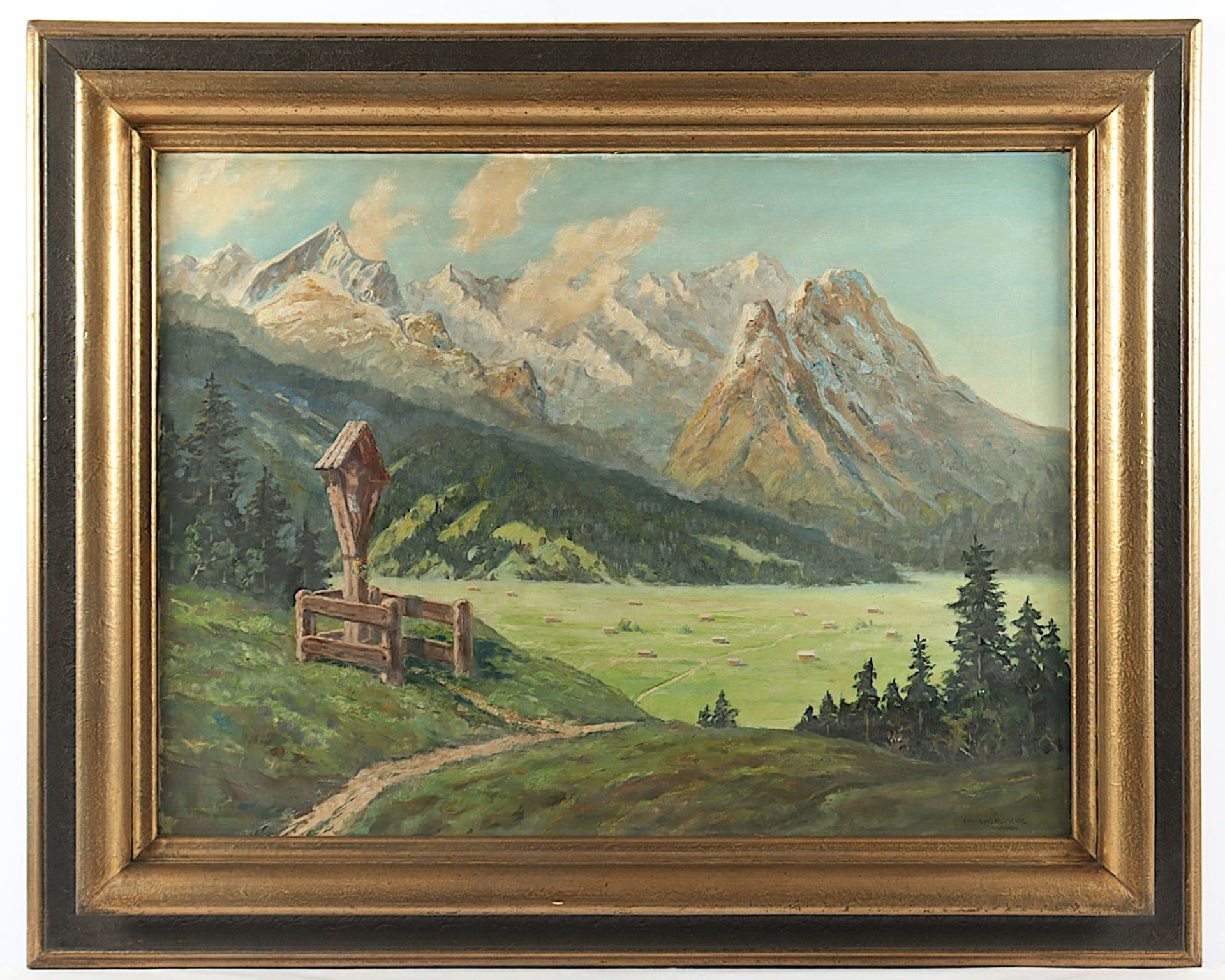 HIENL-MERRE, Franz (1869-1943), "Kreuz am Wetterstein", R.