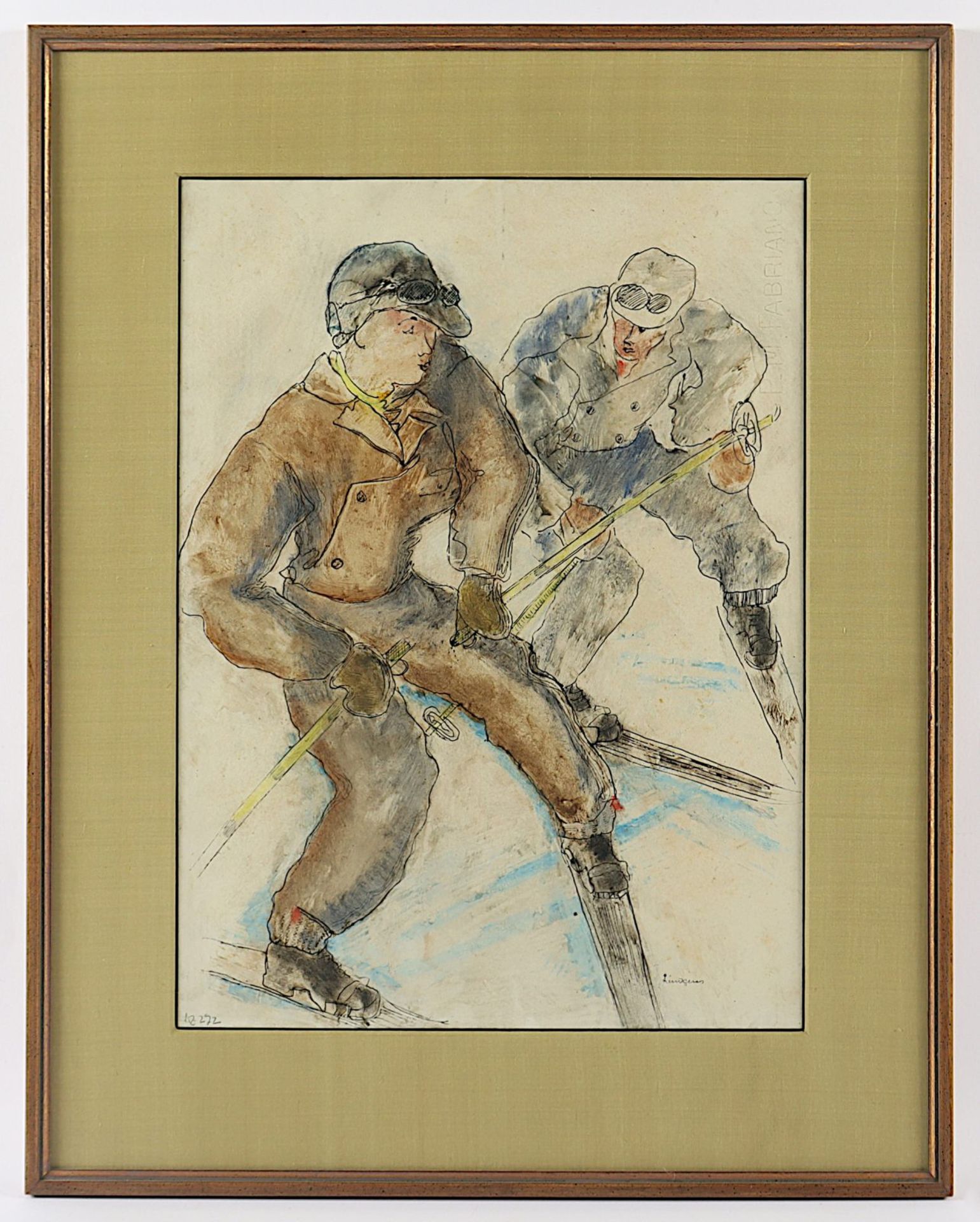 Lindgens, Walter, "Zwei Skifahrer", R.