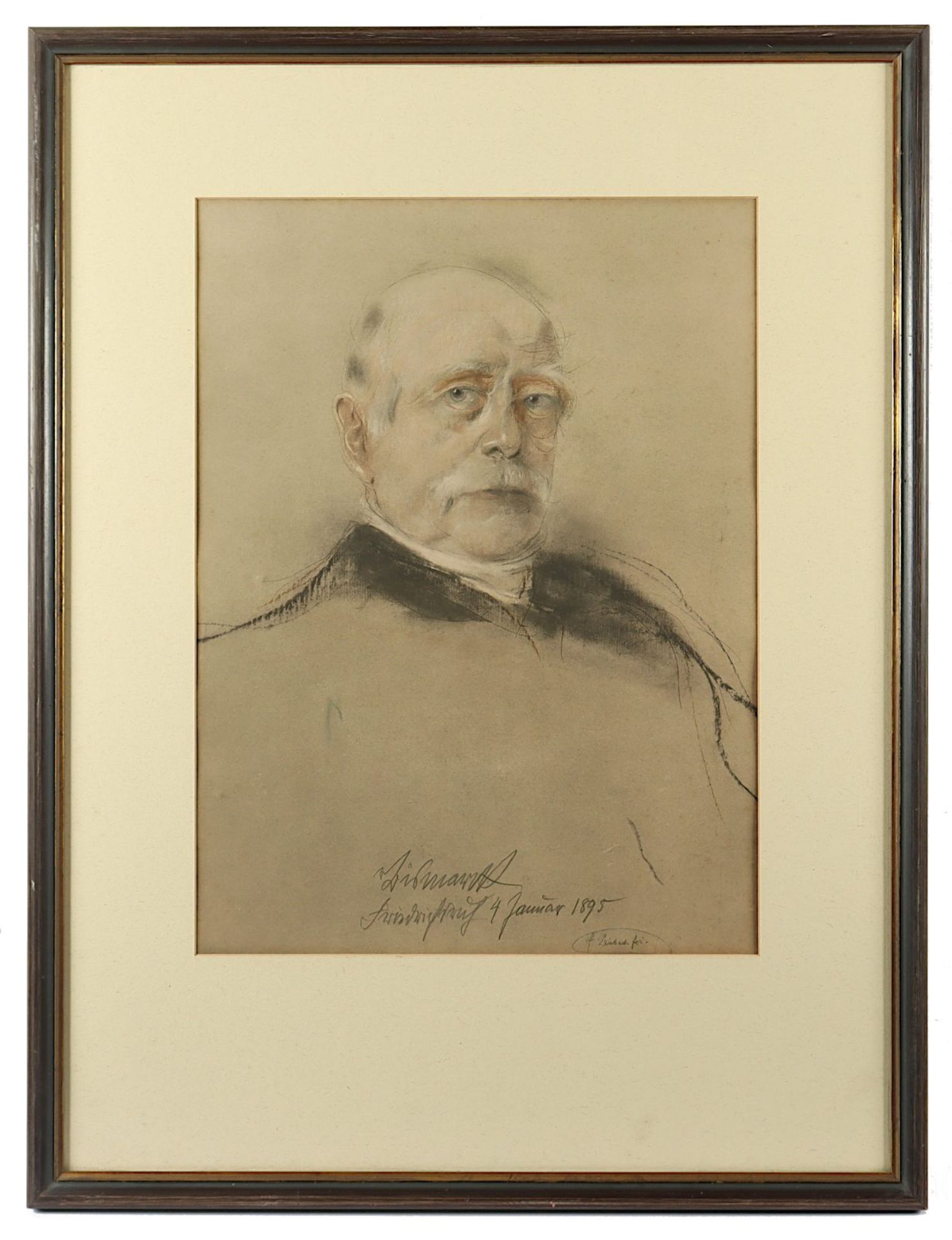 LENBACH, Franz von, Lithografie, "Bismarck" - Image 2 of 3