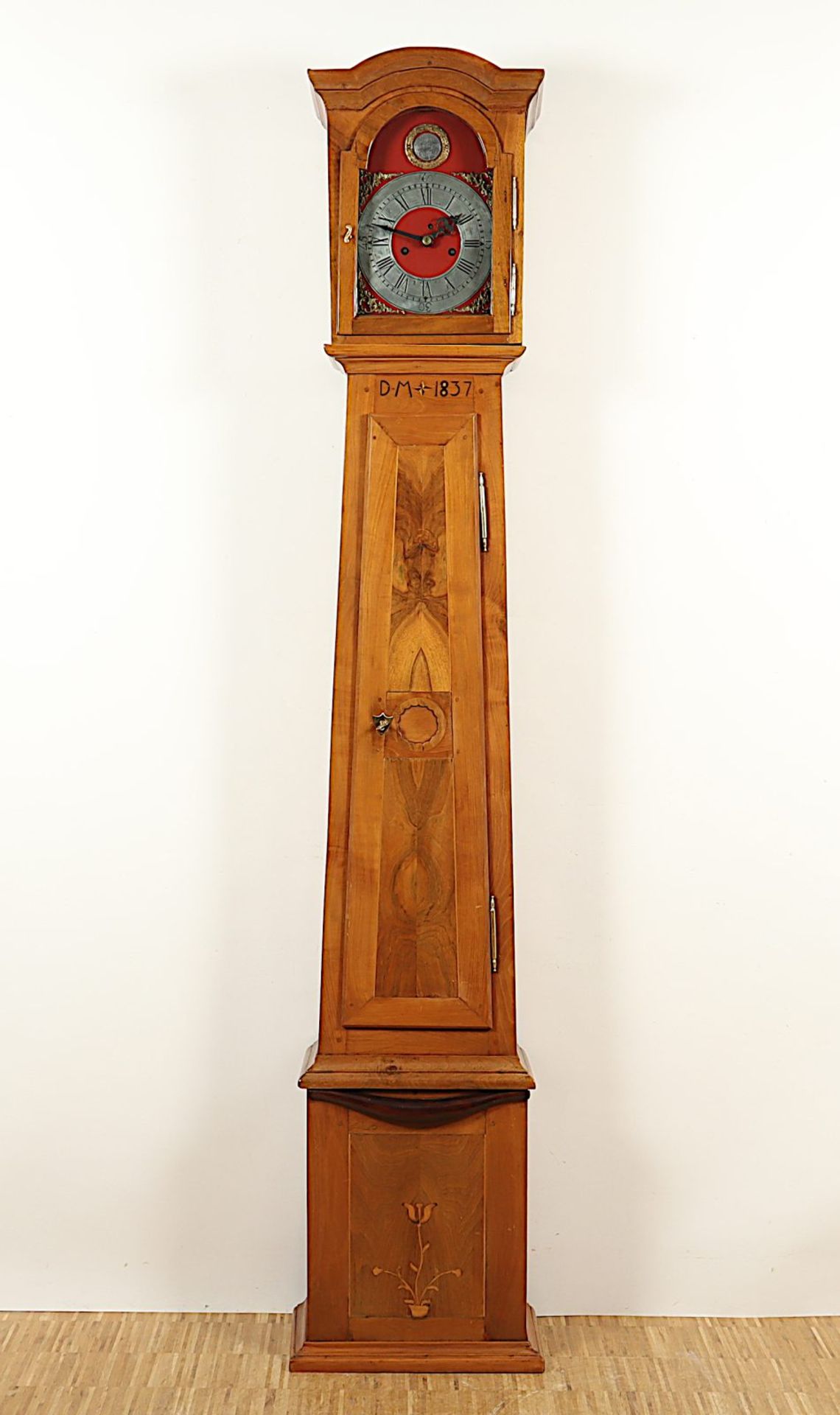 Biedermeierstanduhr, deutsch, um 1830