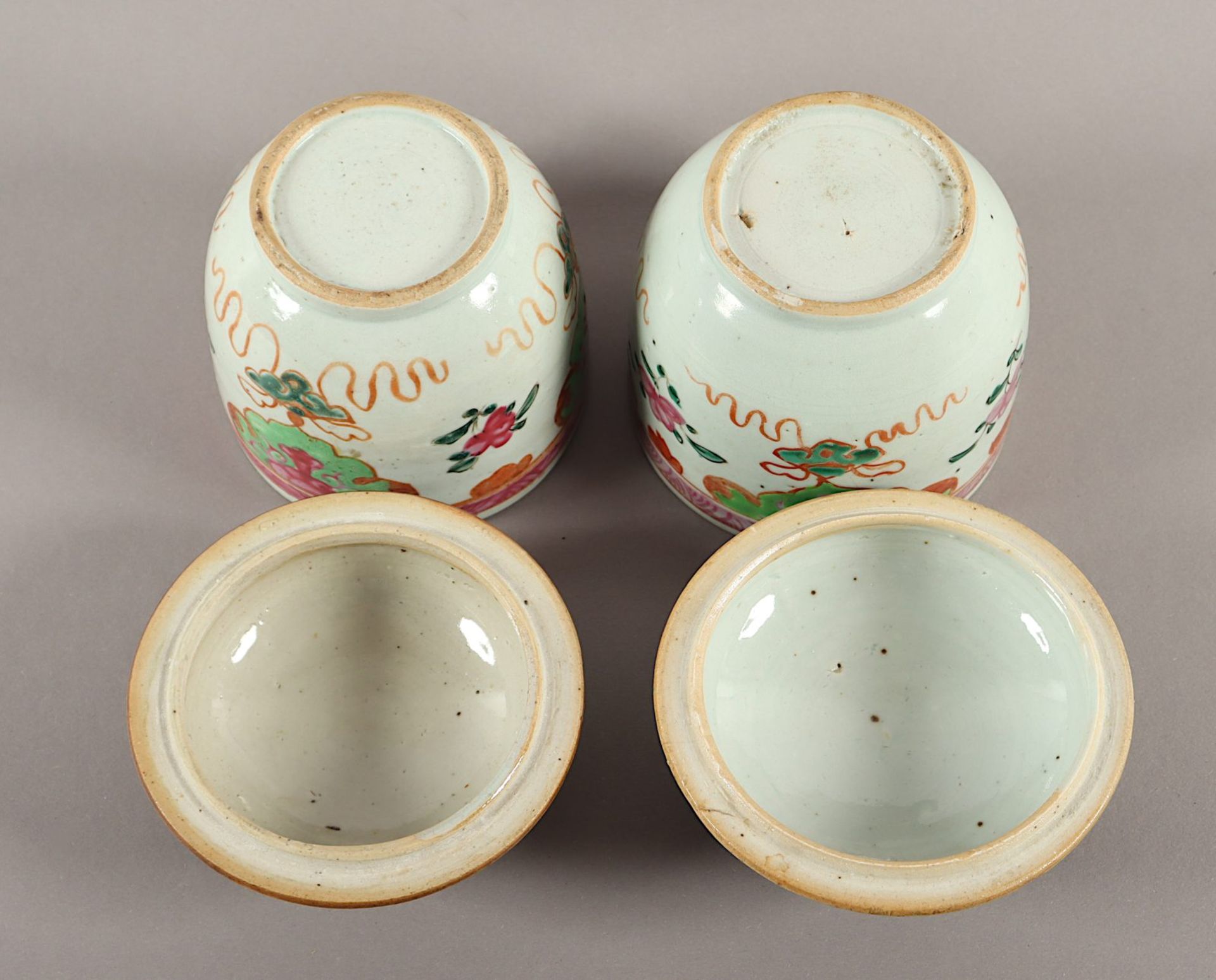 paar Deckelschalen, Porzellan, CHINA, um 1800 - Image 3 of 3