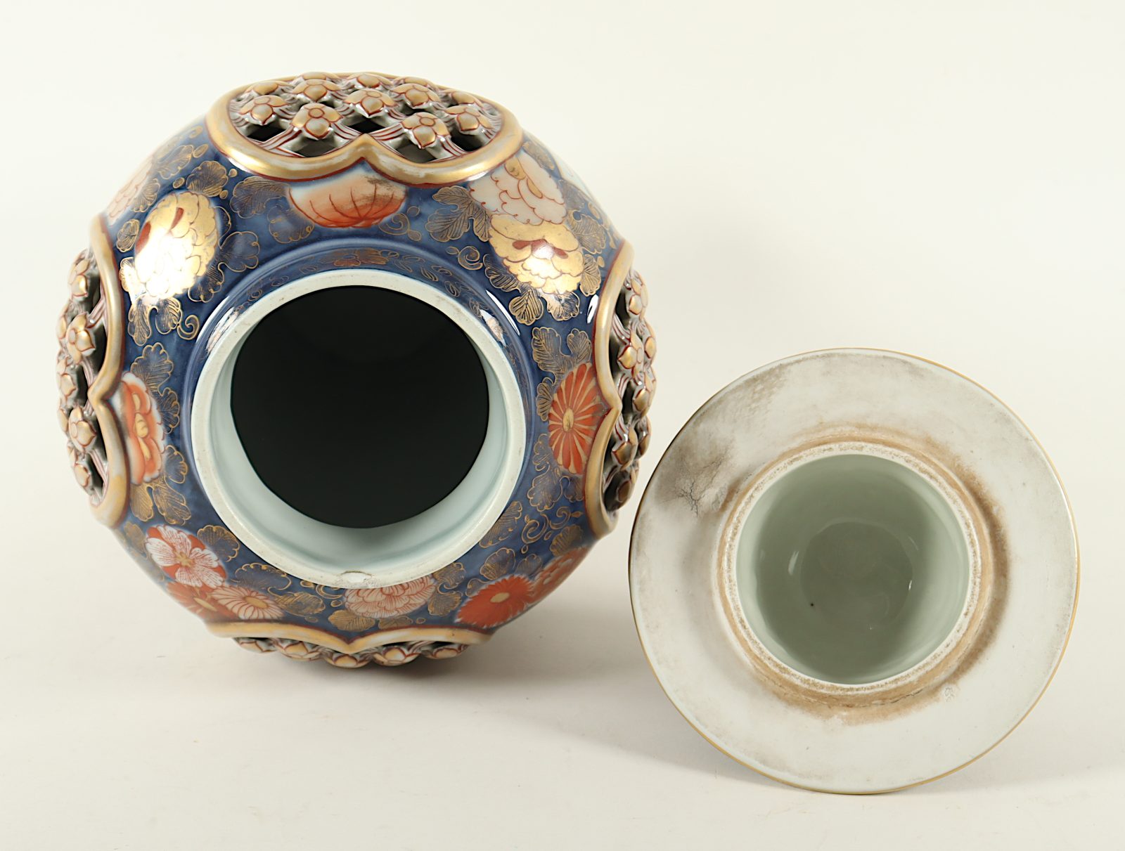 IMARI-DECKELVASE, wohl DELFT - Image 5 of 6