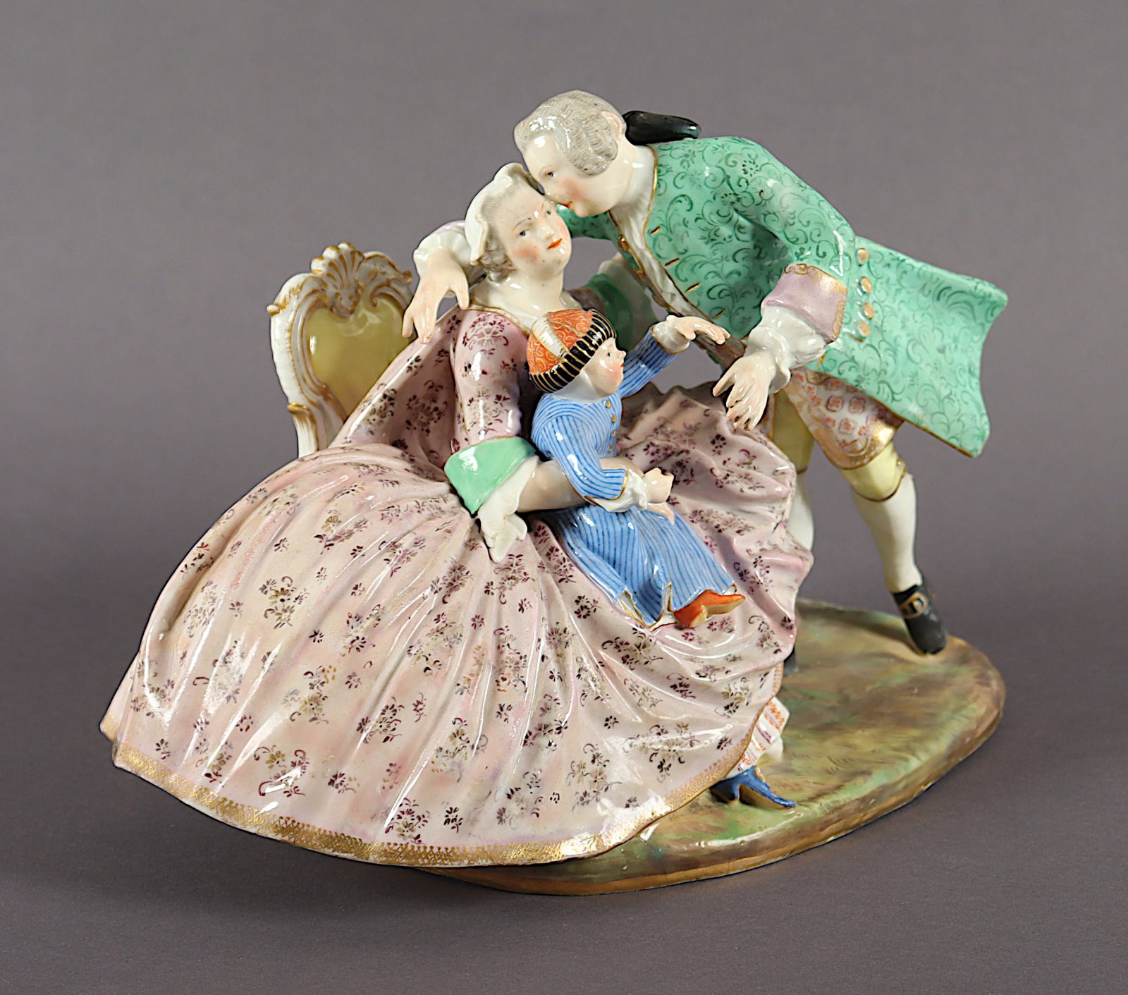 Gruppe "Die glückliche Familie", Kaendler, Meissen, 19.Jh. - Image 2 of 4