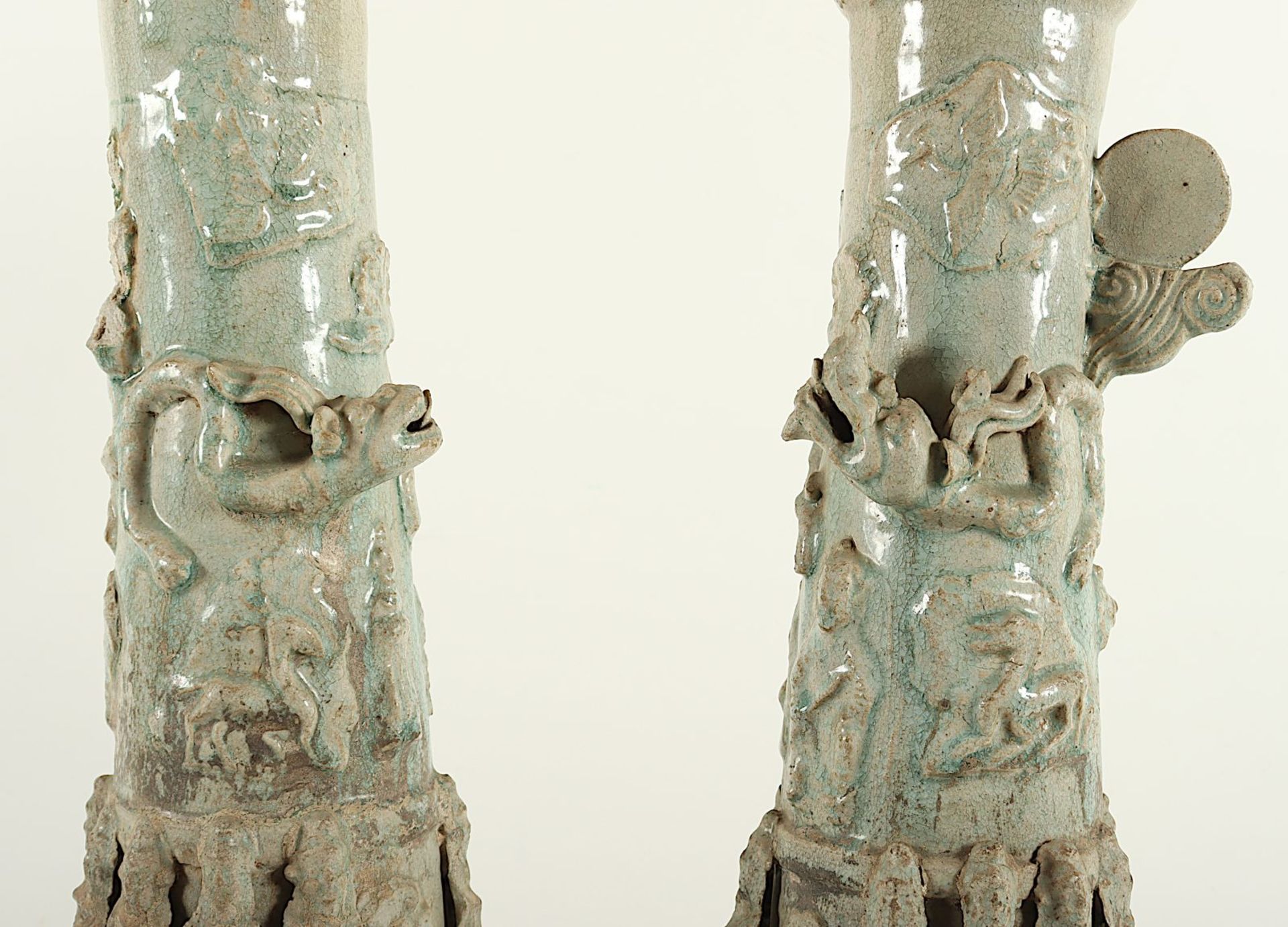 Zwei große Urnen, Keramik, besch., CHINA, Song-Zeit - Image 2 of 7