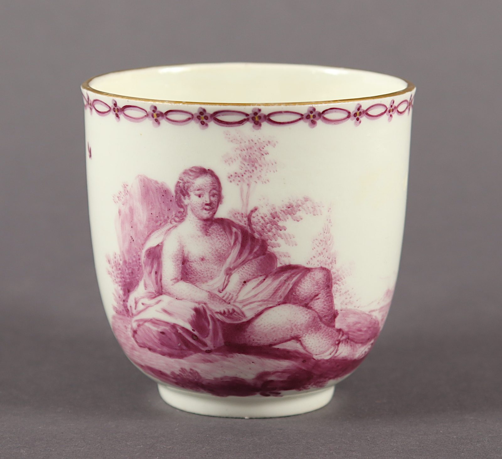 Tasse, Purpurcamaieu, Frankenthal, 1762-1794