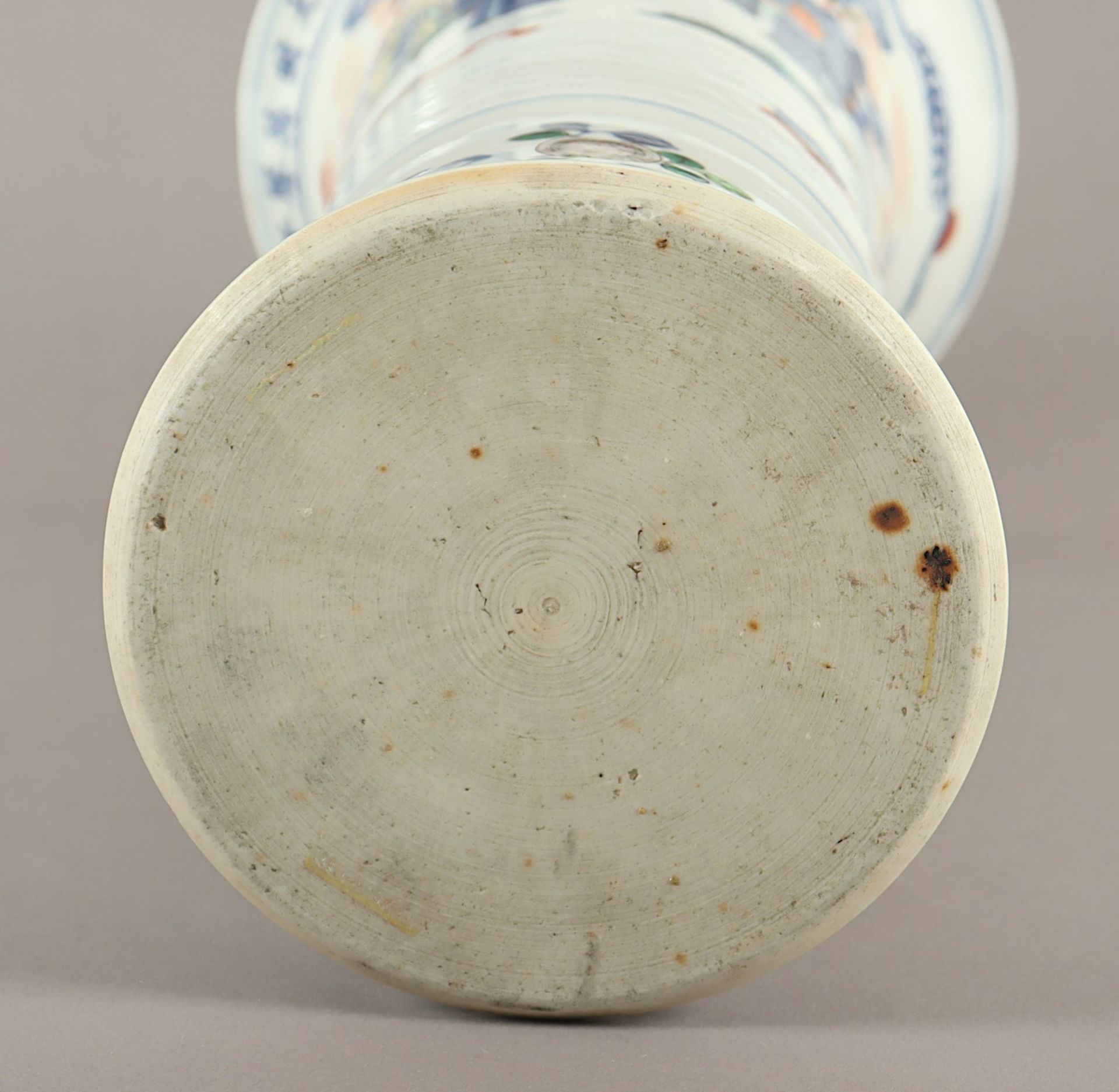 Gu-förmige Vase, Porzellan, CHINA - Image 6 of 6