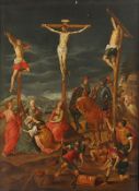 SAKRALMALER WOHL 17.JH., "Kreuzigung Christi", R.