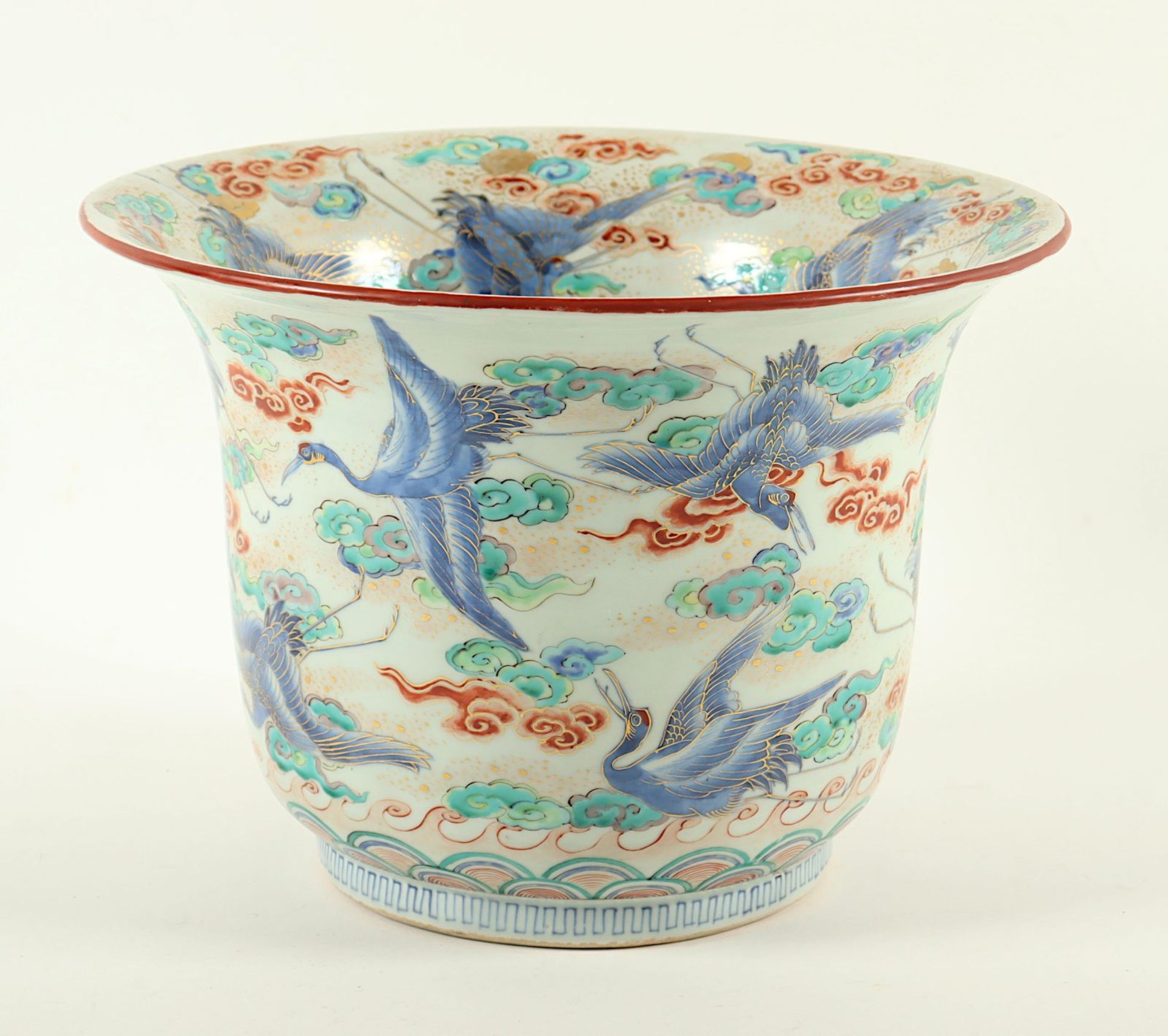 Übertopf, Kakiemon, Kraniche Japan - Image 3 of 6