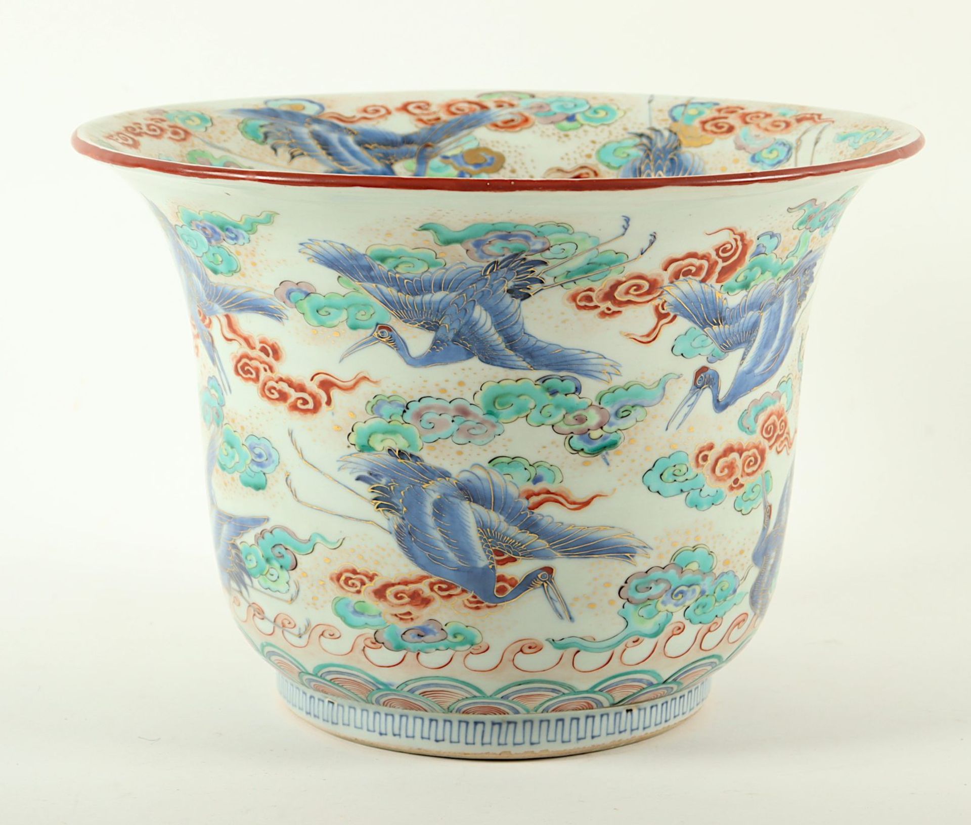 Übertopf, Kakiemon, Kraniche Japan - Image 4 of 6