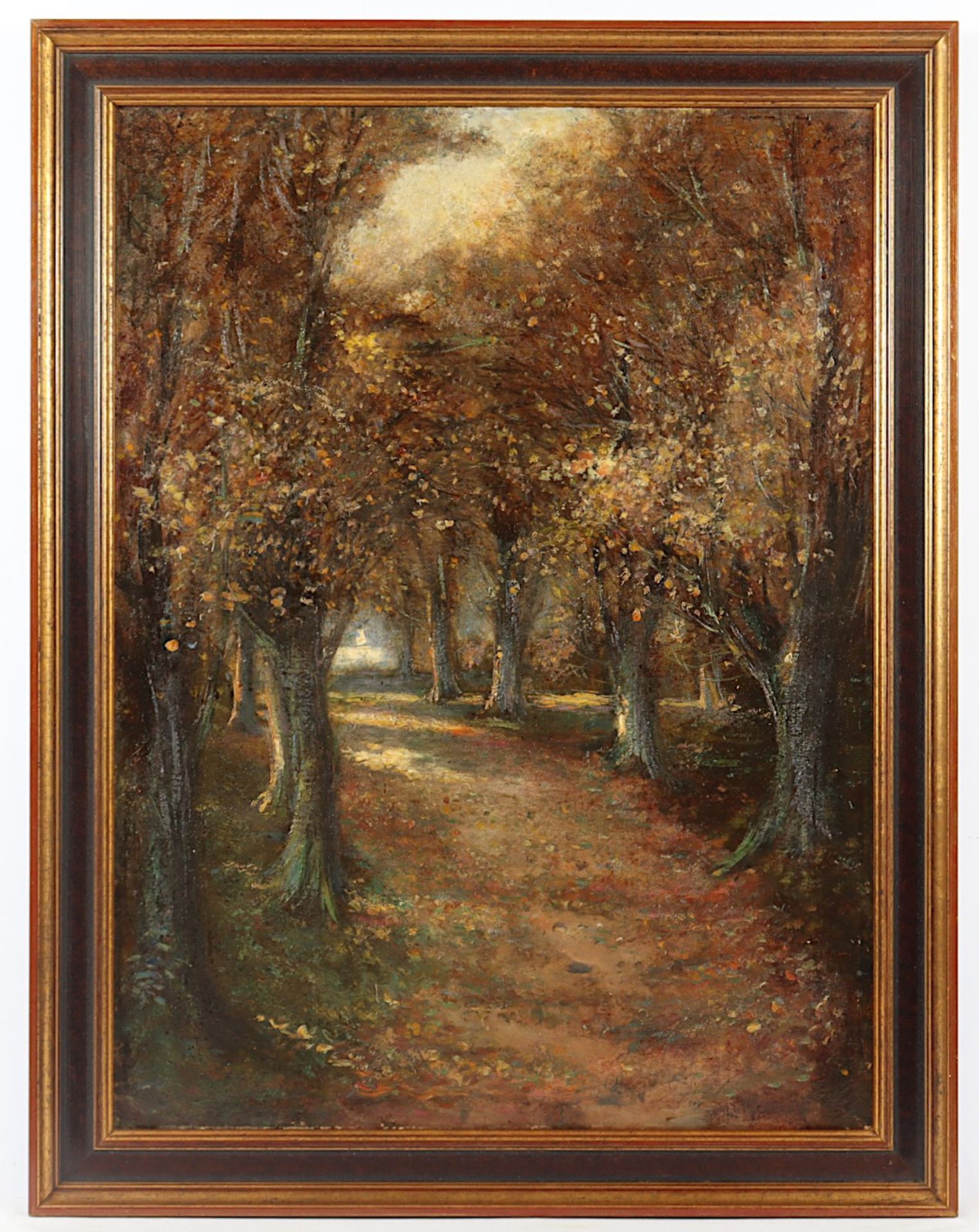 Lütgendorff-Leinburg, Willibald Leo Freiherr von (1856-1937), "Waldweg im Herbst", R. - Bild 2 aus 4